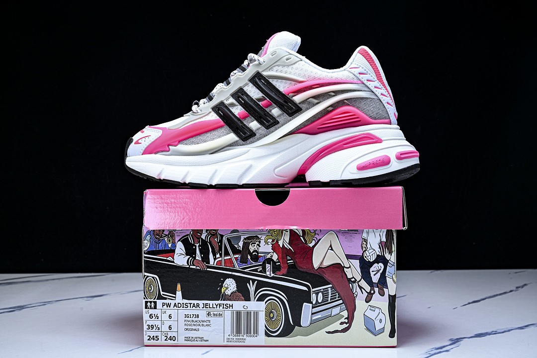 IG1738 ad**as Adistar Jellyfish Pharrell Williams Pink/Black Shoes Size 4-13