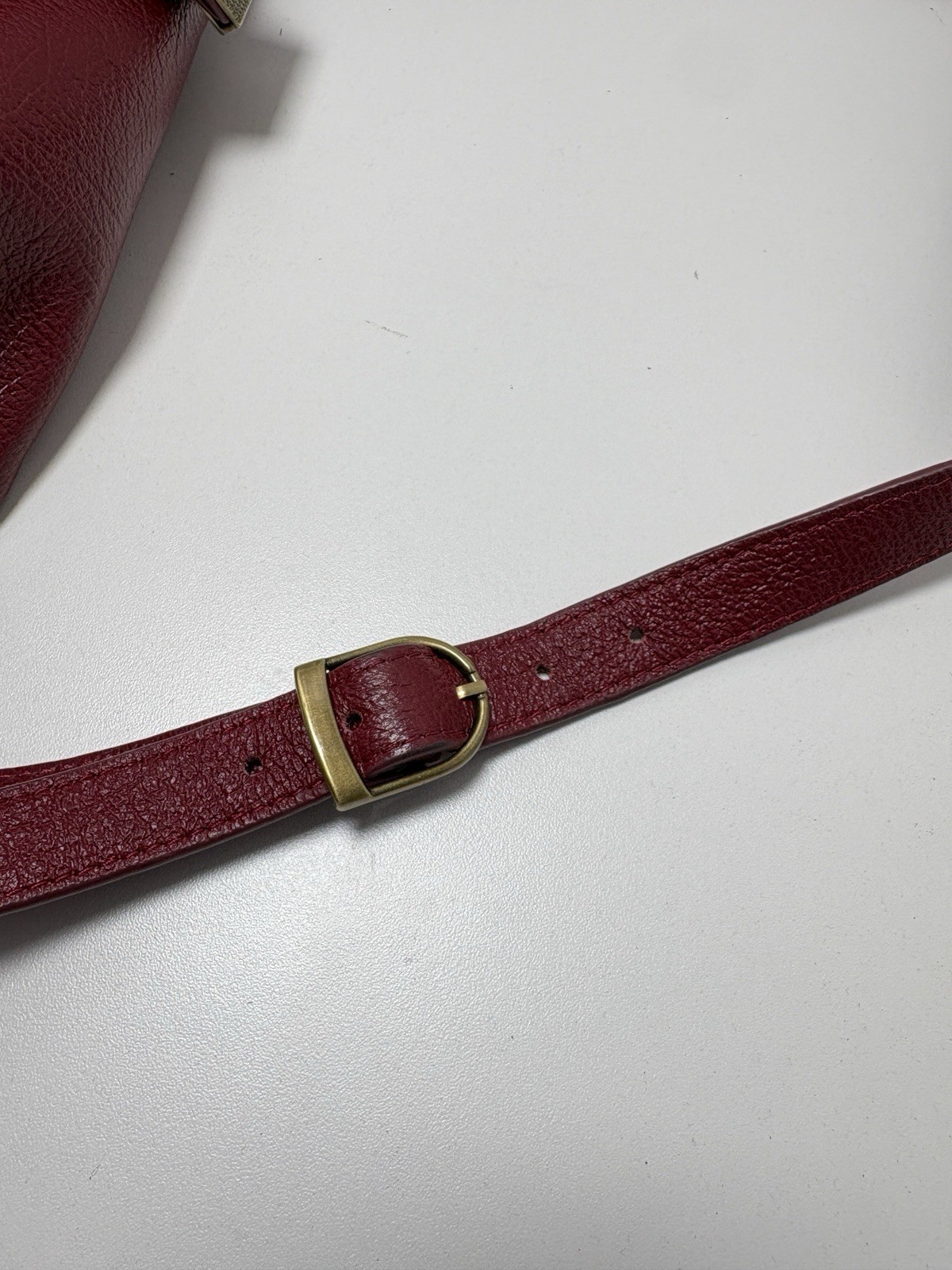 Ameri Leather Hillary Crossbody Red Bag W/ Handle Doctor Bag 13” X 6.75. 6.75