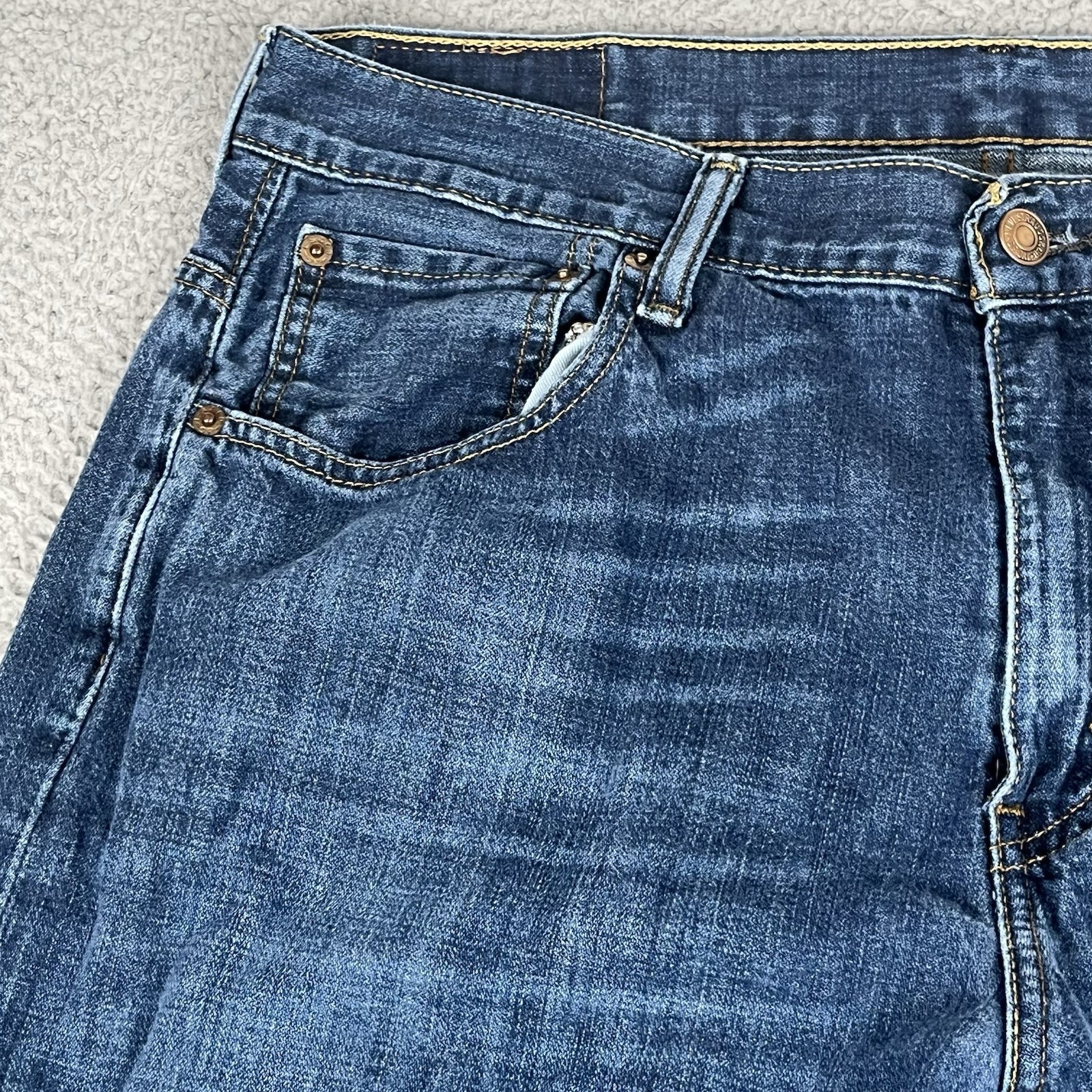 Levis Jeans Mens 36×30* Blue 569 Loose Straight Baggy Grunge Skater Y2K Denim