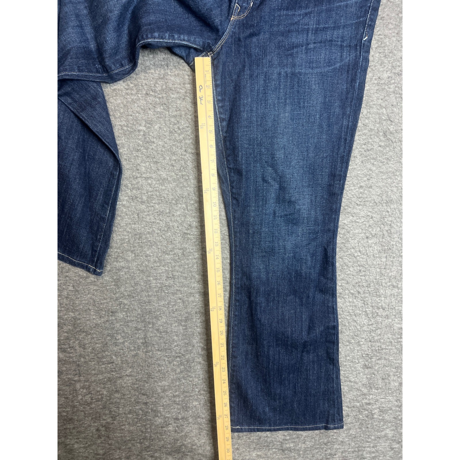 Gap 1969 Perfect Boot Jeans Womens 32/14r Dark Wash Denim Blue Bootcut 3825-01