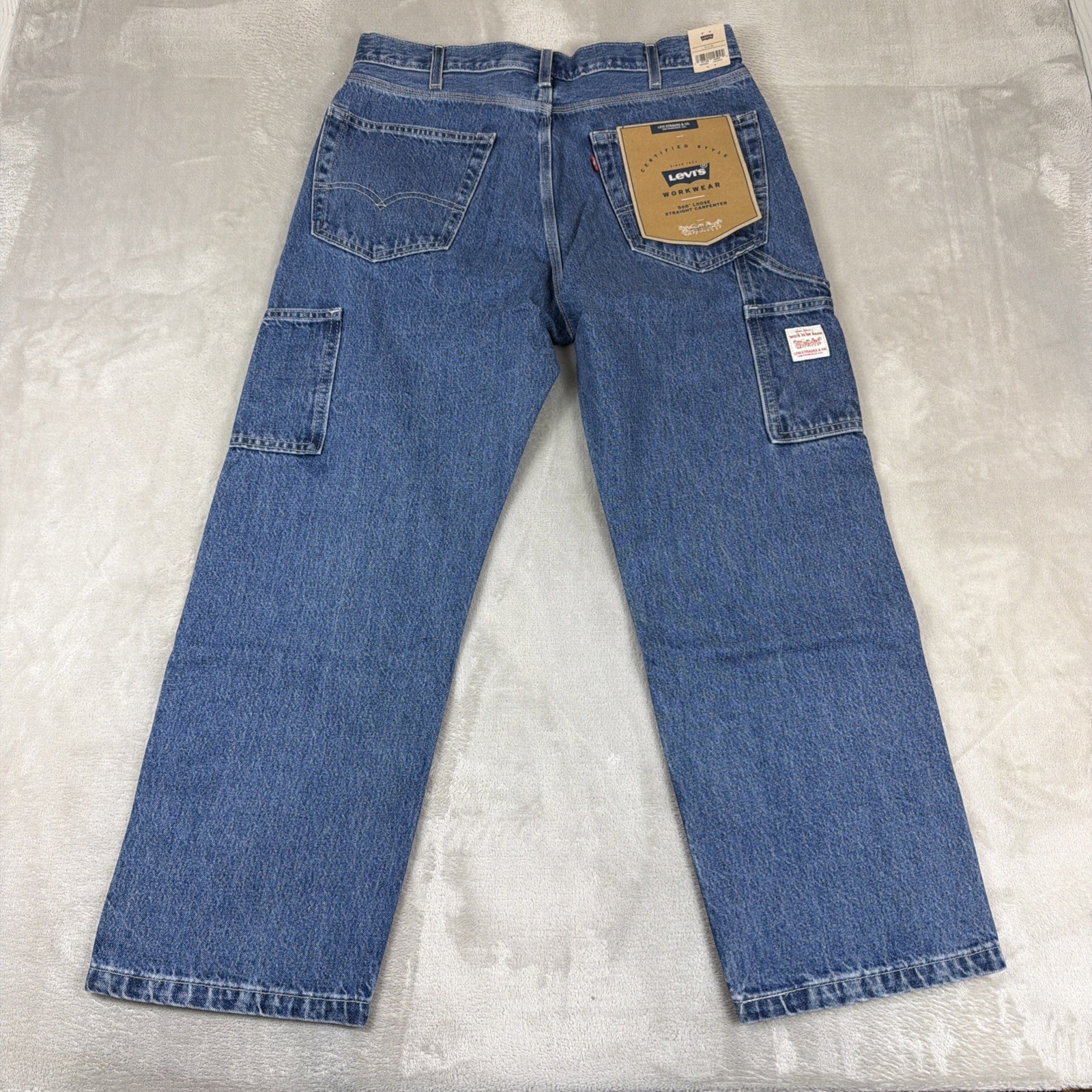 Levi’s 568 Workwear Jeans Men’s Size 33×30 Blue Demin Loose Straight Carpenter
