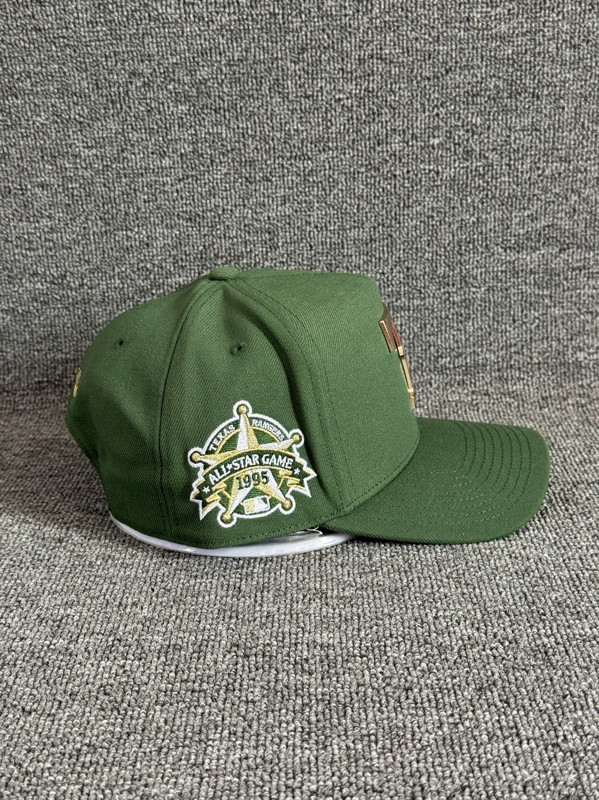 Mitchell & Ness Texas Rangers Snapback Olive Green All Star Cap Hat