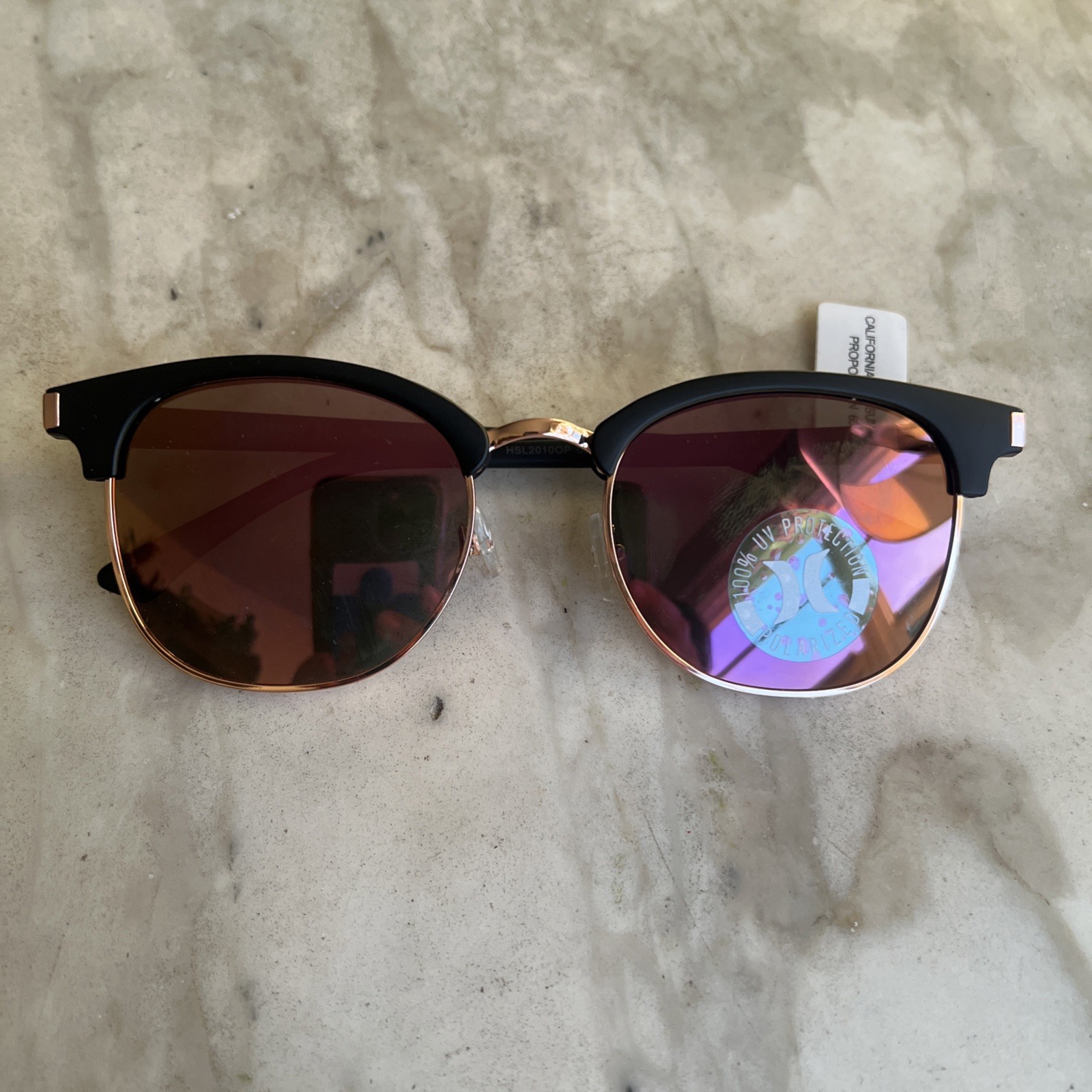 HURLEY Polarized Semi-Rim Sunglasses – HSL 2010OP
