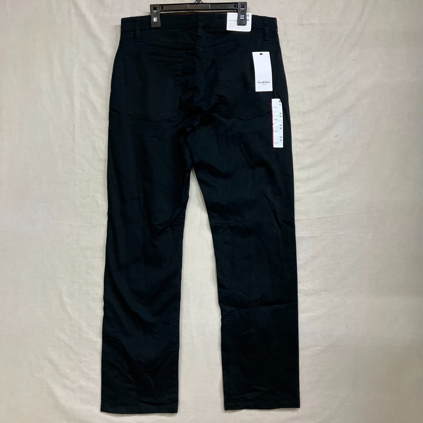 Goodfellow & Co 5-Pocket Pants Men’s Black Fly Button & Zipper Straight Fit