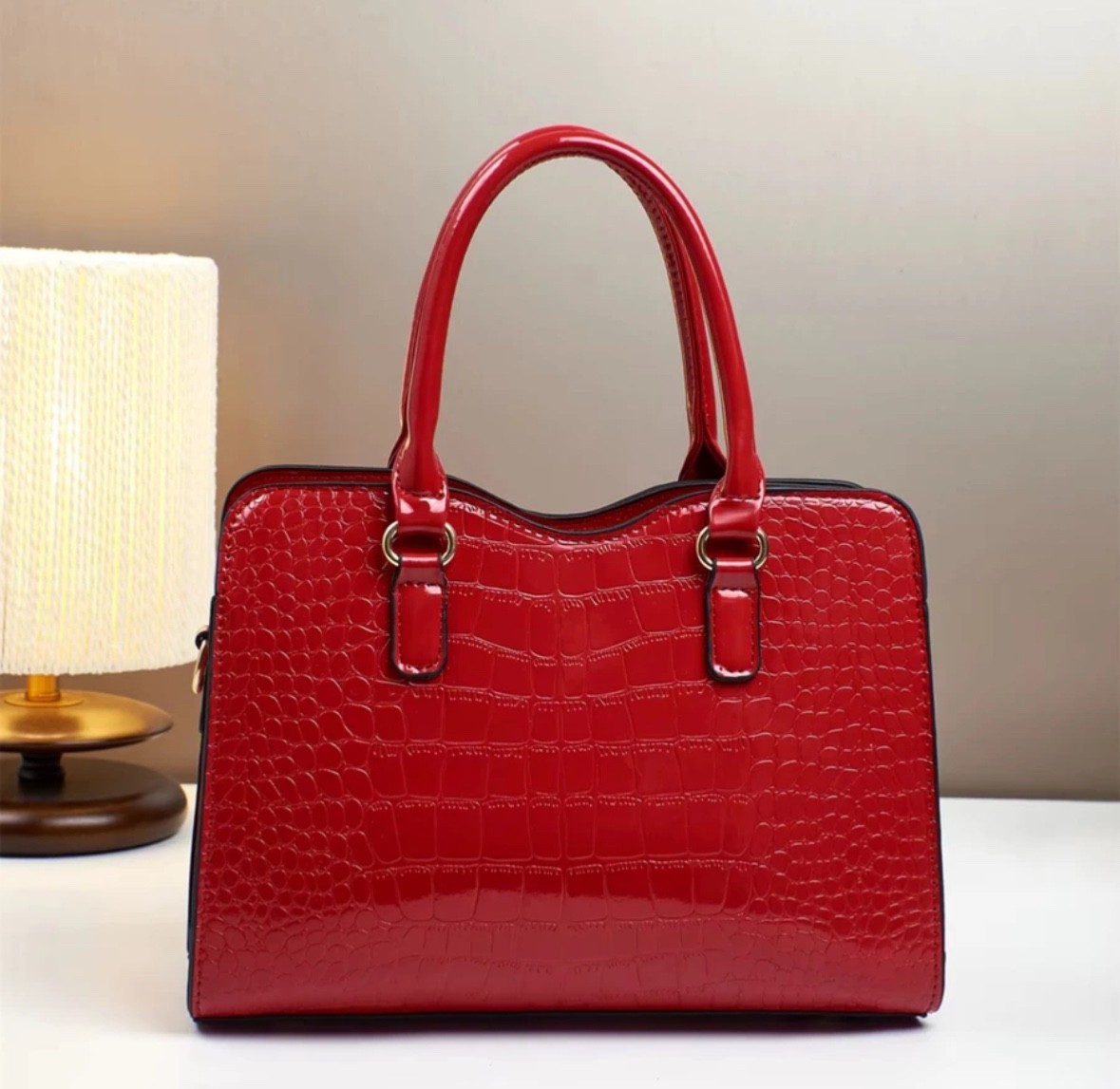 Women’s Luxury PU Leather Bow Tote Handbag 2Pc Satchel Shoulder Bag Wallet