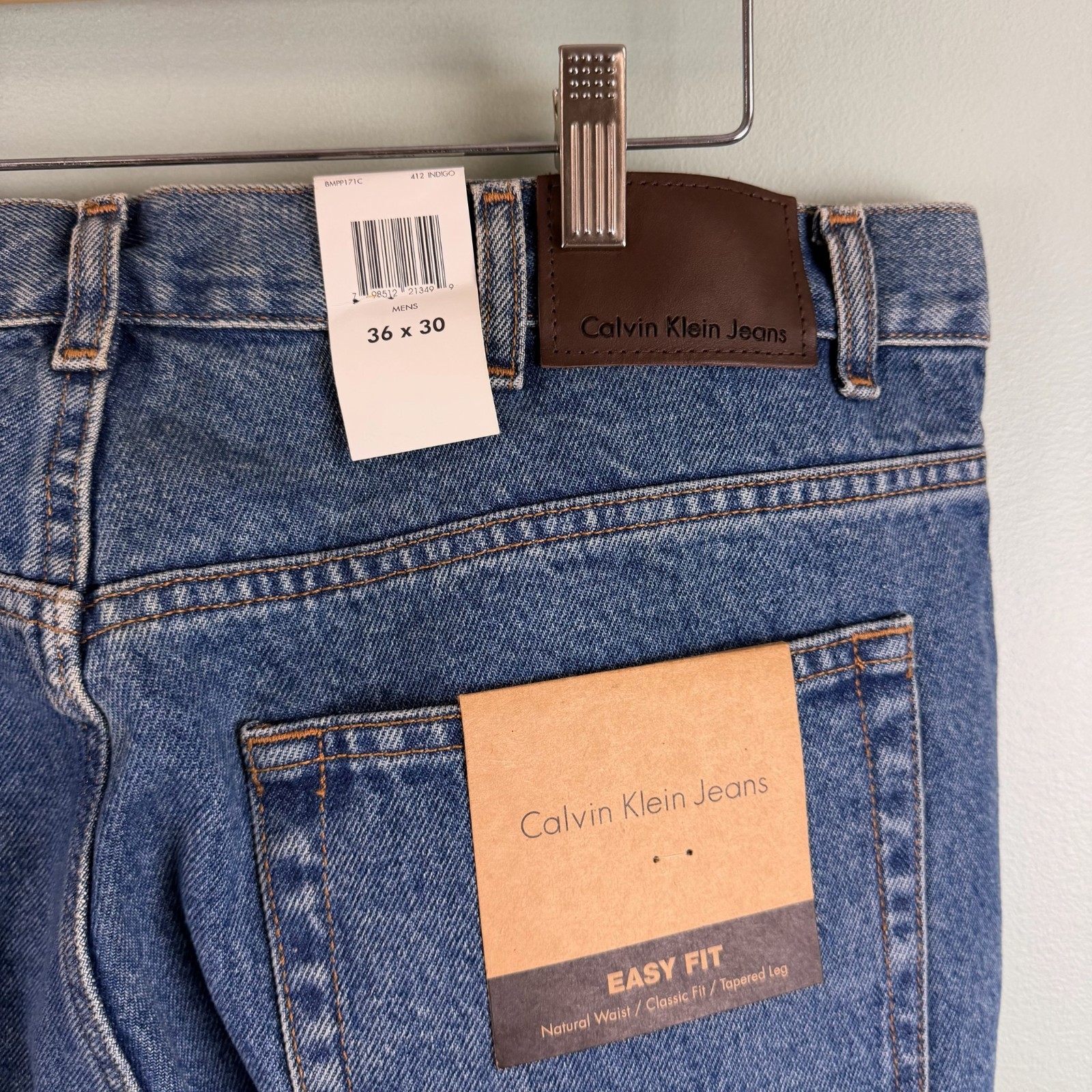 Calvin Klein Jeans Easy Fit Natural Waist Classic Tapered Leg NEW NOS 36 x 30