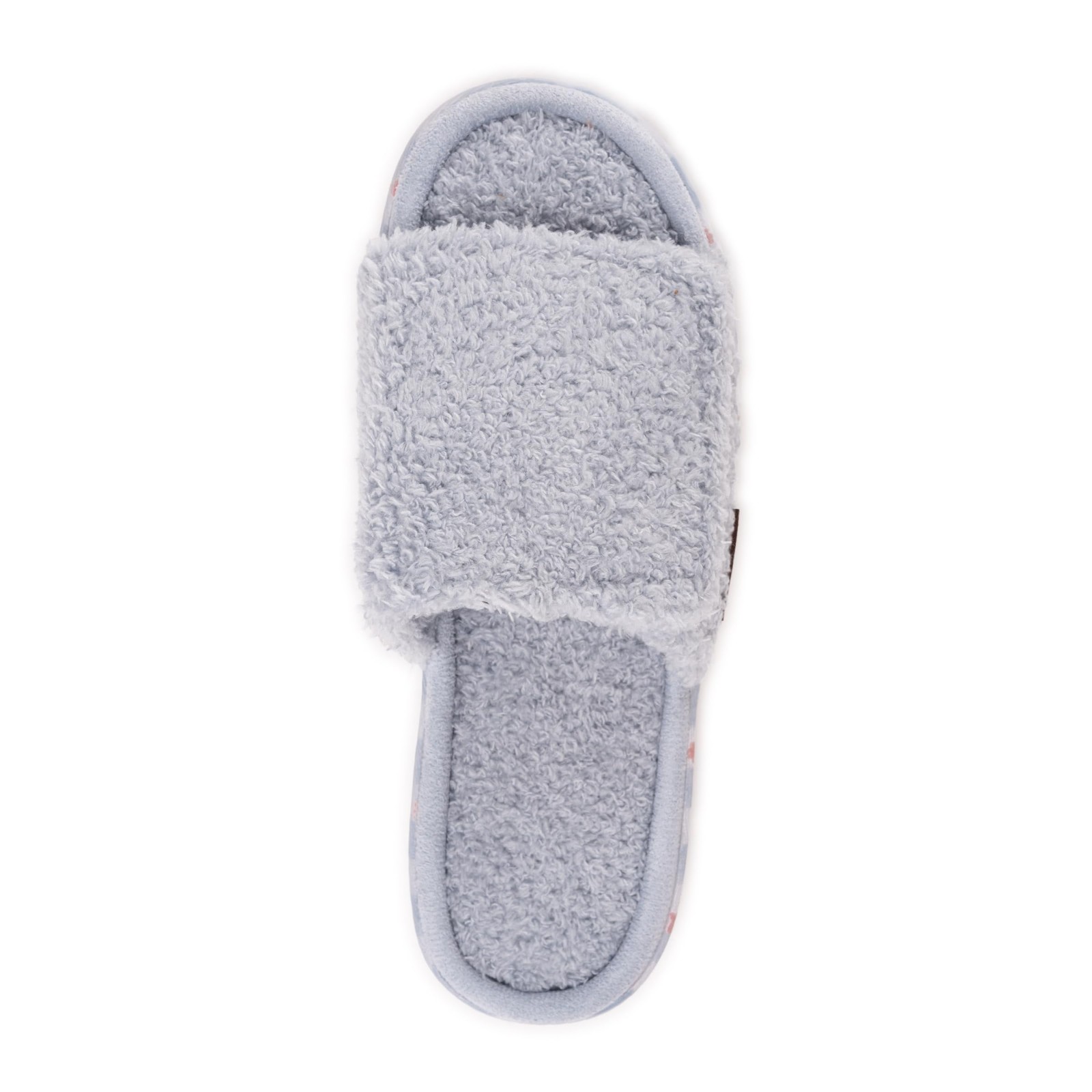 Muk Luks Women’s Acacia Slipper, Light Blue, M (7-8) Medium, Blue
