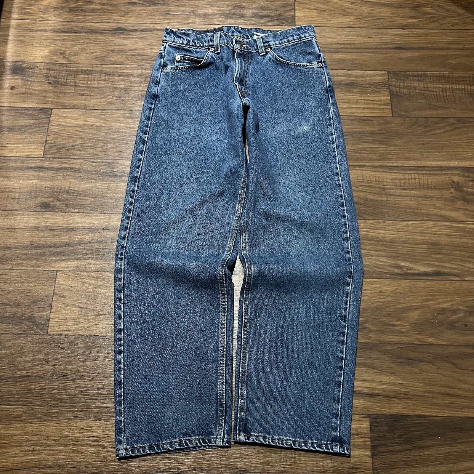 VTG Levi’s 565 Orange Tab Loose Wide Leg (30×30) Made In USA Medium Blue Jeans