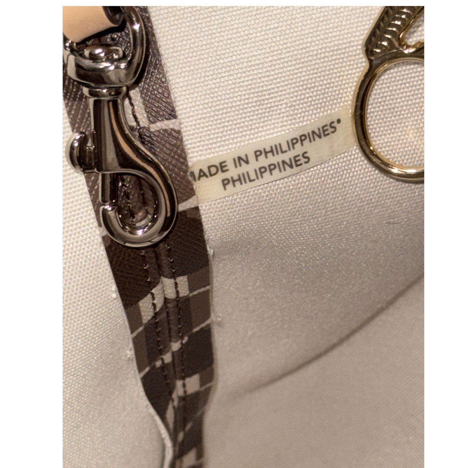 Coach 2013 Park Metro Splt Signature Tote Brown Tan Leather Trim F25673 NWT Read