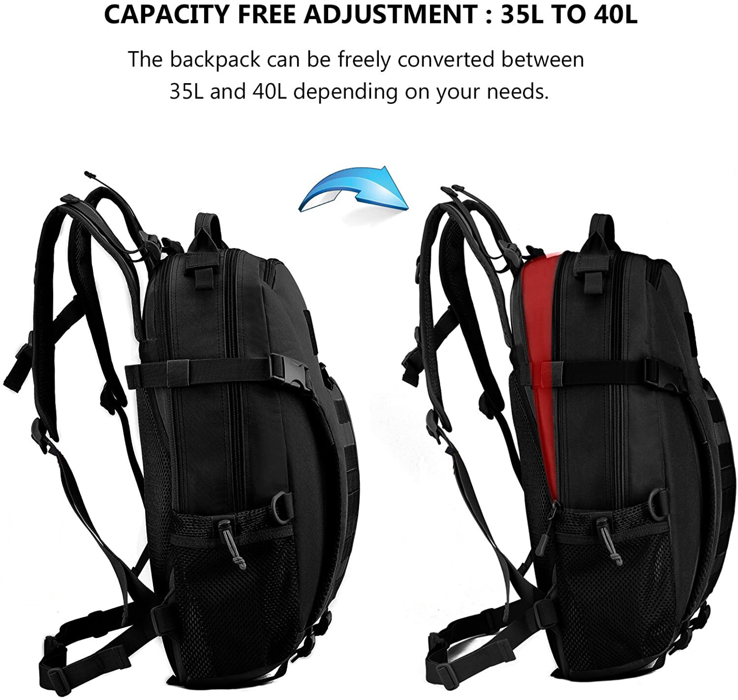 Tactical Backpack Military Hiking Day Pack Molle Rucksack Waterproof 30L EDC Bag