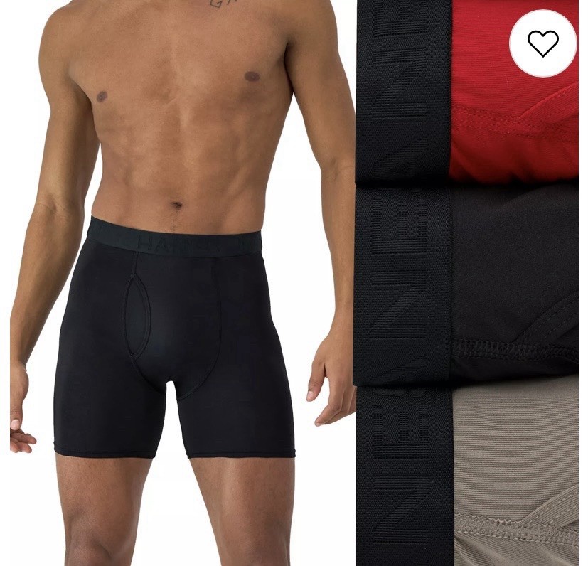 Men’s Hanes BOXER BRIEFS QUICK DRYING 4 Pk Assorted Colors And Print /Choose