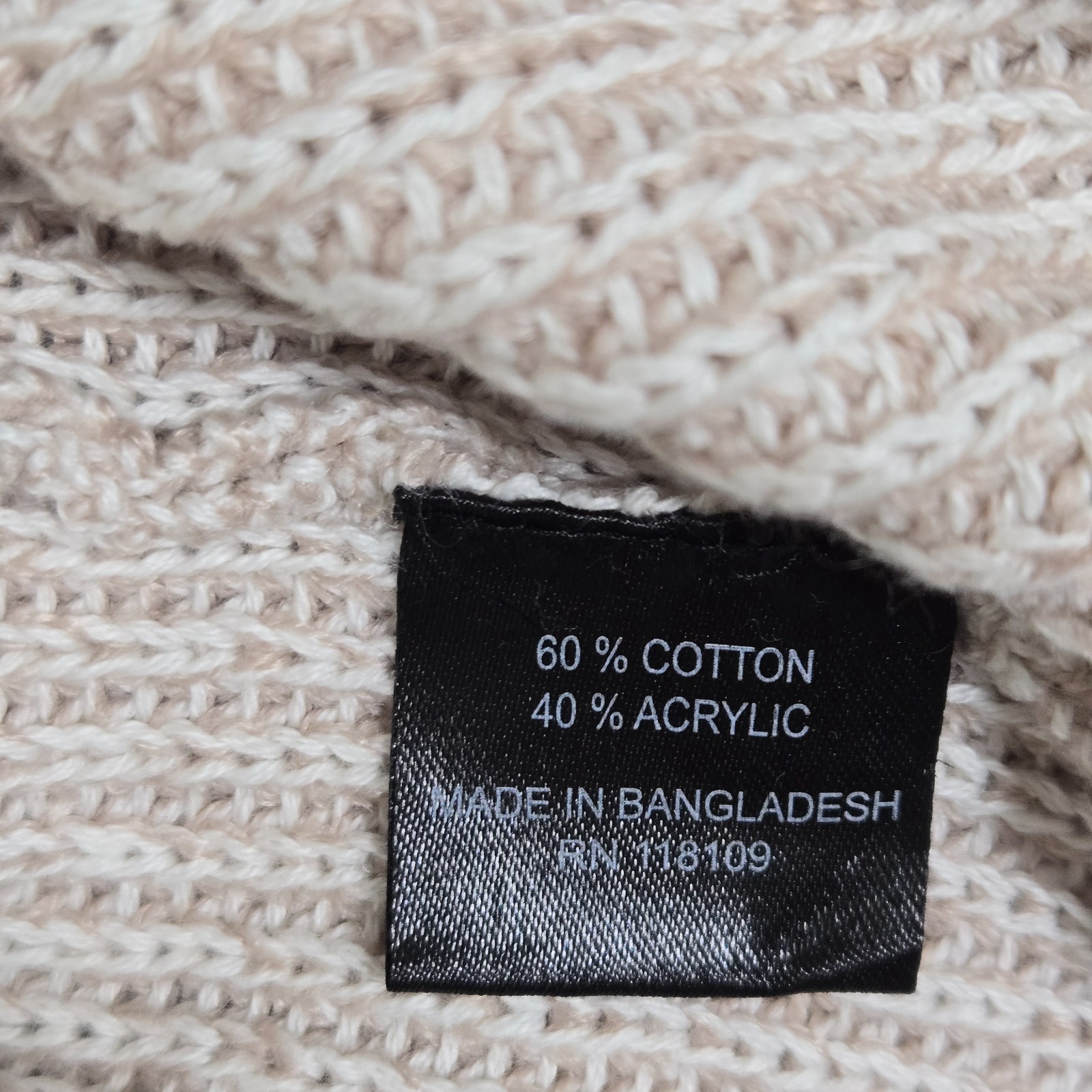Hallstatt Men’s Shaker Sweater Size L Cloud Gray Long Sleeve Cotton Blend