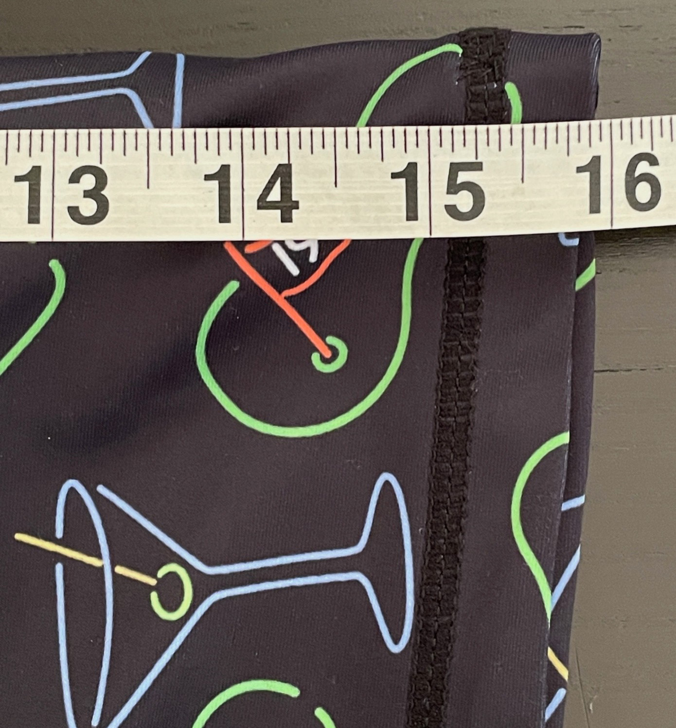 READY GOLF Cocktail Martini Print Black Skort Pickleball Tennis Wms Sz Small