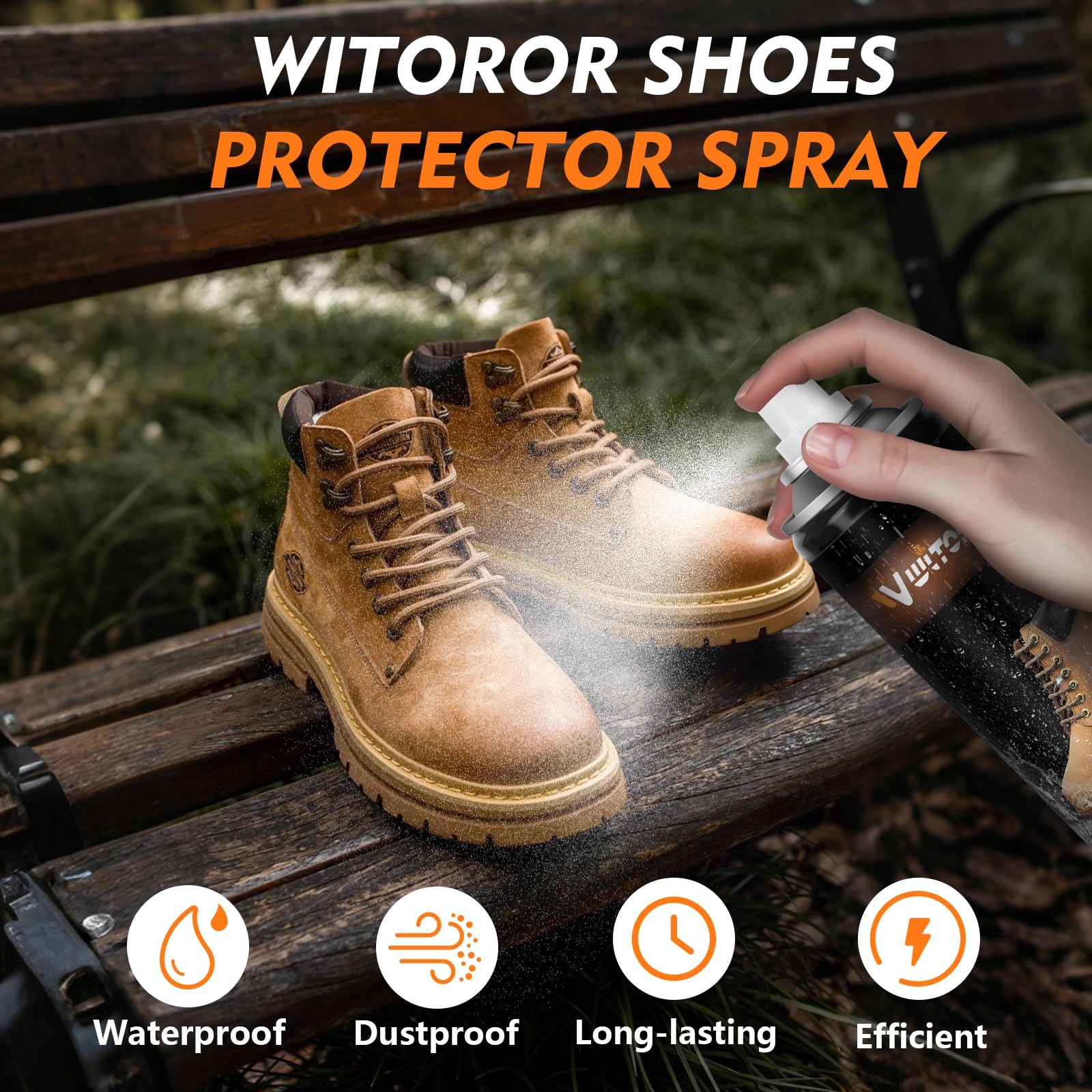 Shoe Protector Spray, 10.56 Oz, Rain & Stain Waterproof Nano Protection for S…