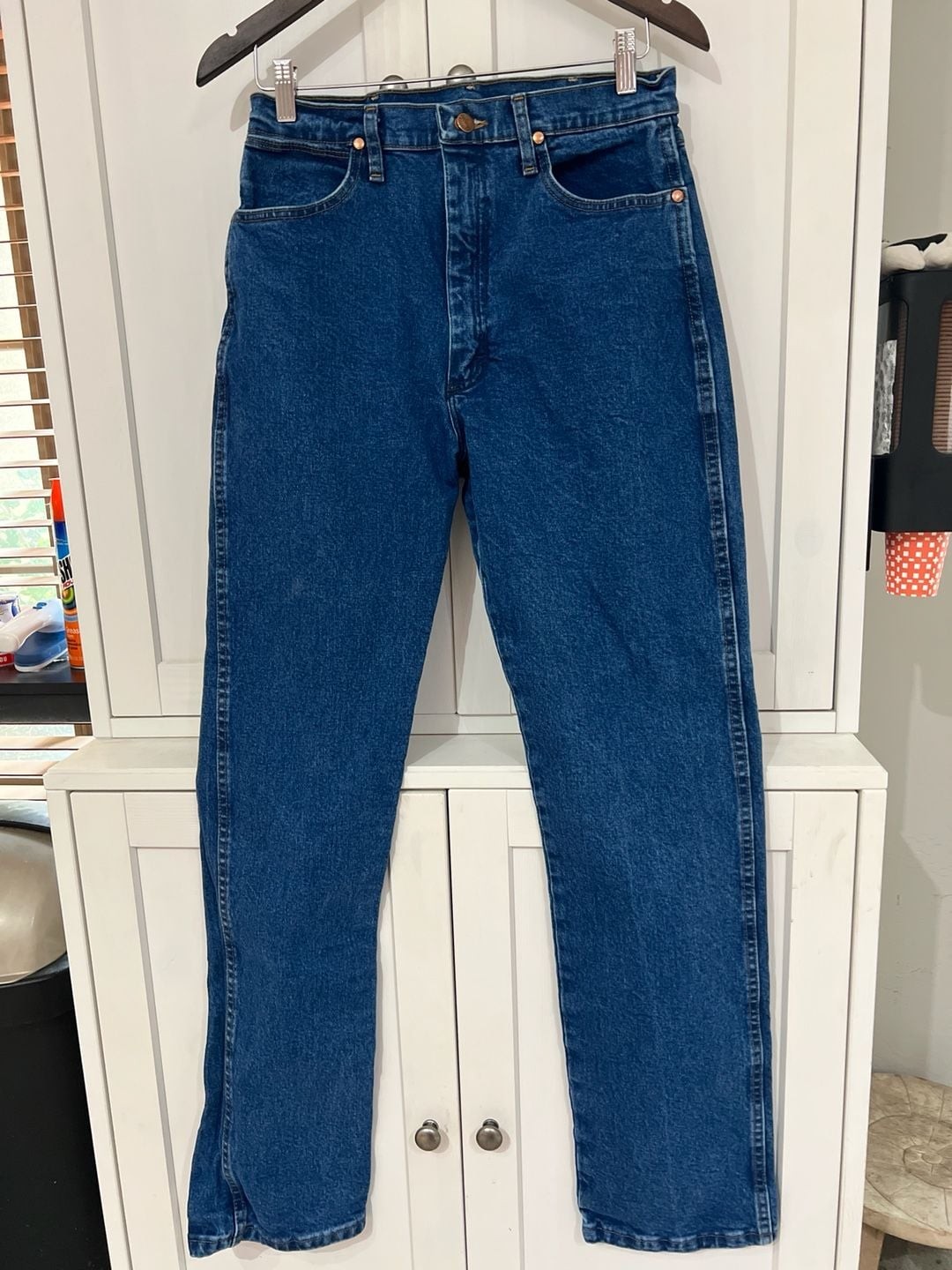 Wrangler Women’s Cowboy Cut Slim Fit High Rise Blue Jeans Size 7×34