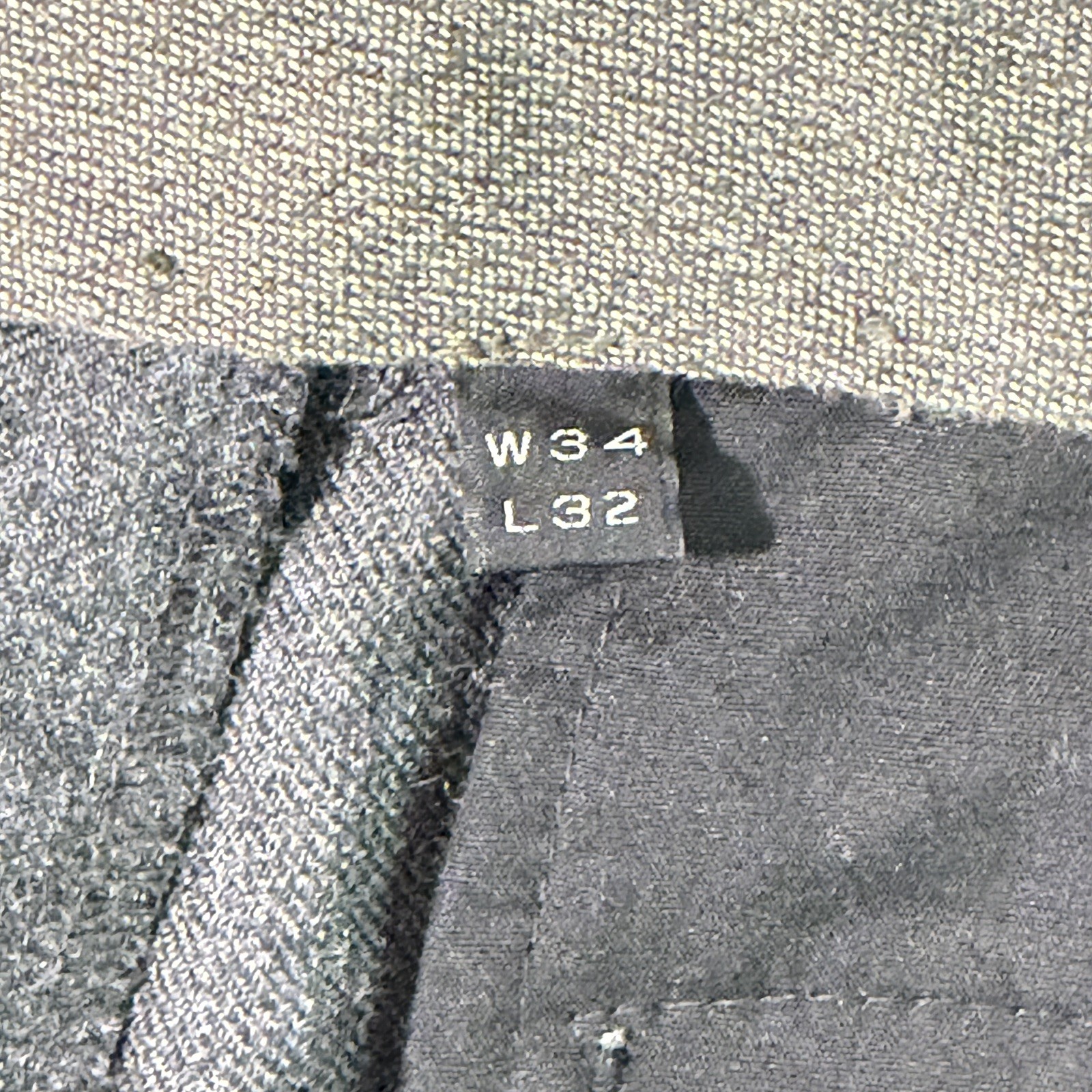 J. Crew Bowery Classic Fit Wool Charcoal Grey Herringbone Pants Men’s 34×32