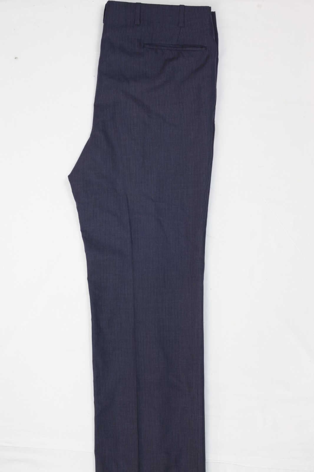 Vintage Oxxford Clothes Suit 44 38×33 Blue Striped Super Worsted Wool 1980s