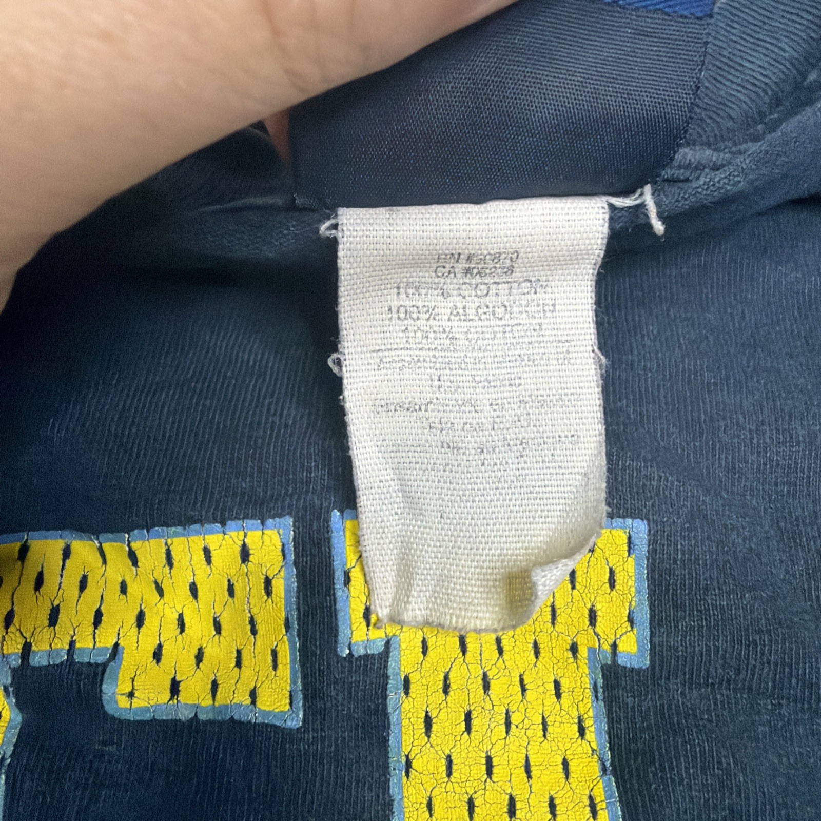 Vintage Champs UCLA Bruins Football Spell Out Shirt Men’s XXL Navy Blue NCAA
