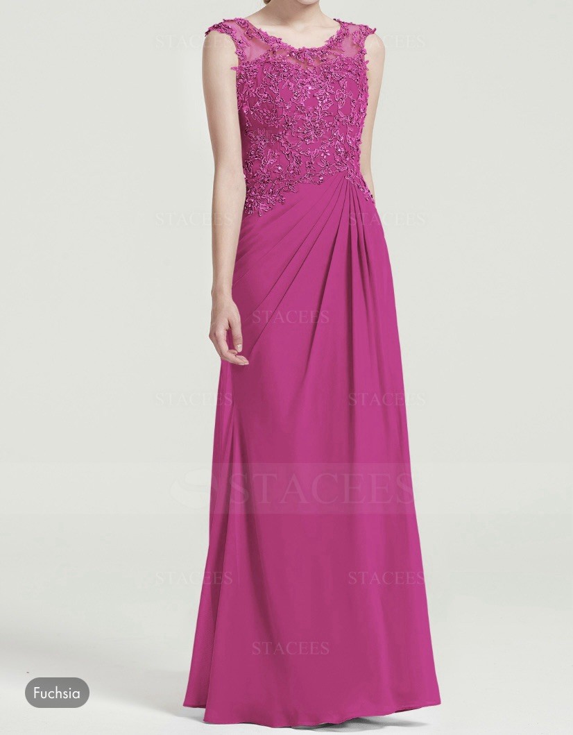 Women’s Fushia Evening Gown Size 8 New with Tags Never Worn