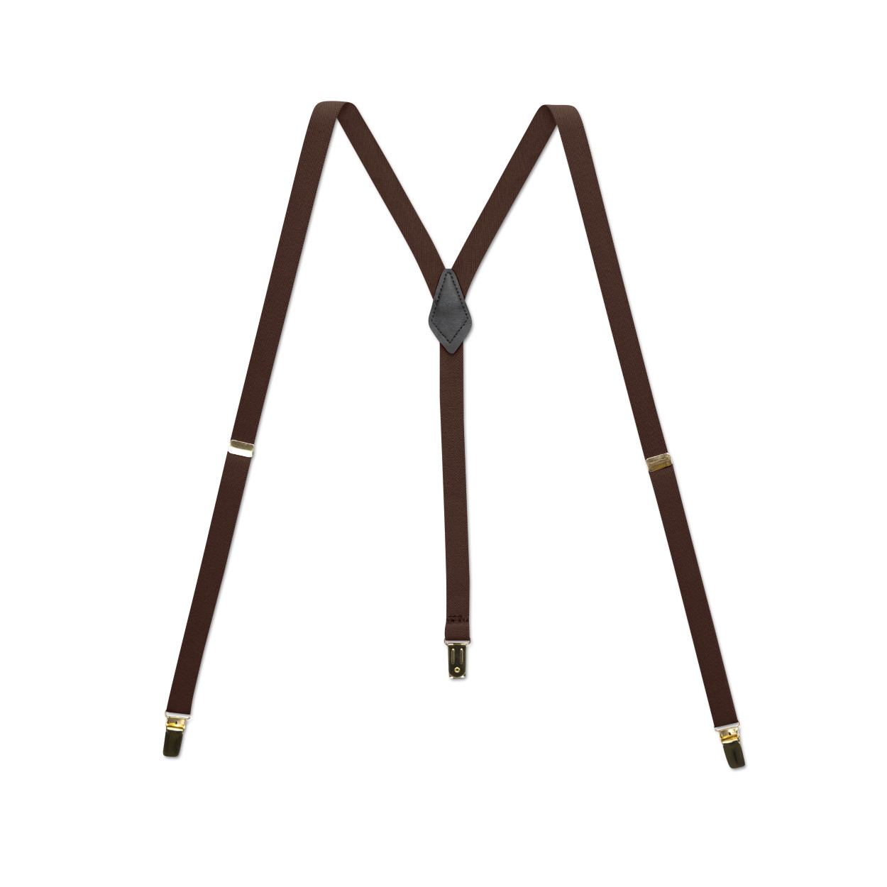Men’s Thin Suspenders – X/Y Back with Chromed Snap Ons, USA Made