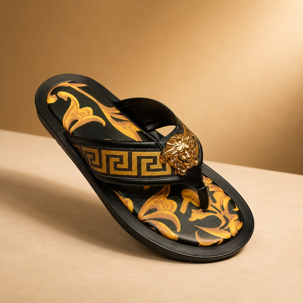 Handmade Leather Sandals for Beach Casual Outdoor & Indoor Flip Flop Thong Shoes