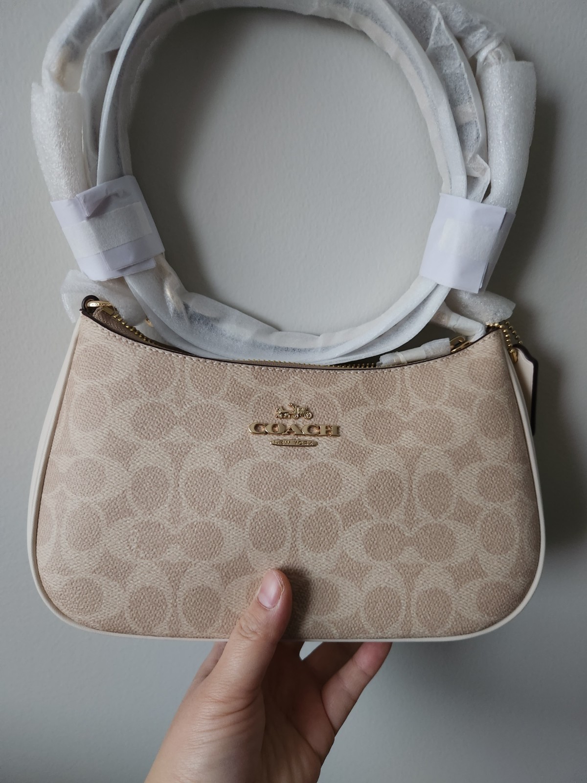 NWT Coach Teri Shoulder Bag In Signature Canvas CV933
