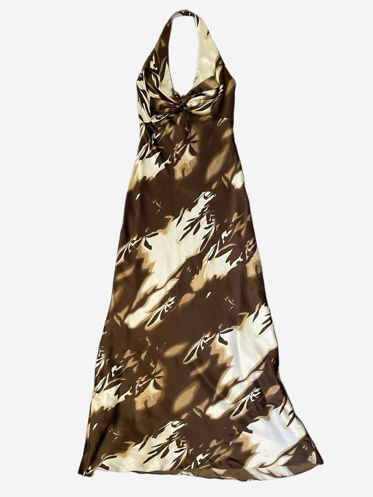 Vintage Y2K NWT Laundry by Shelli Segal silk watercolor floral maxi dress S