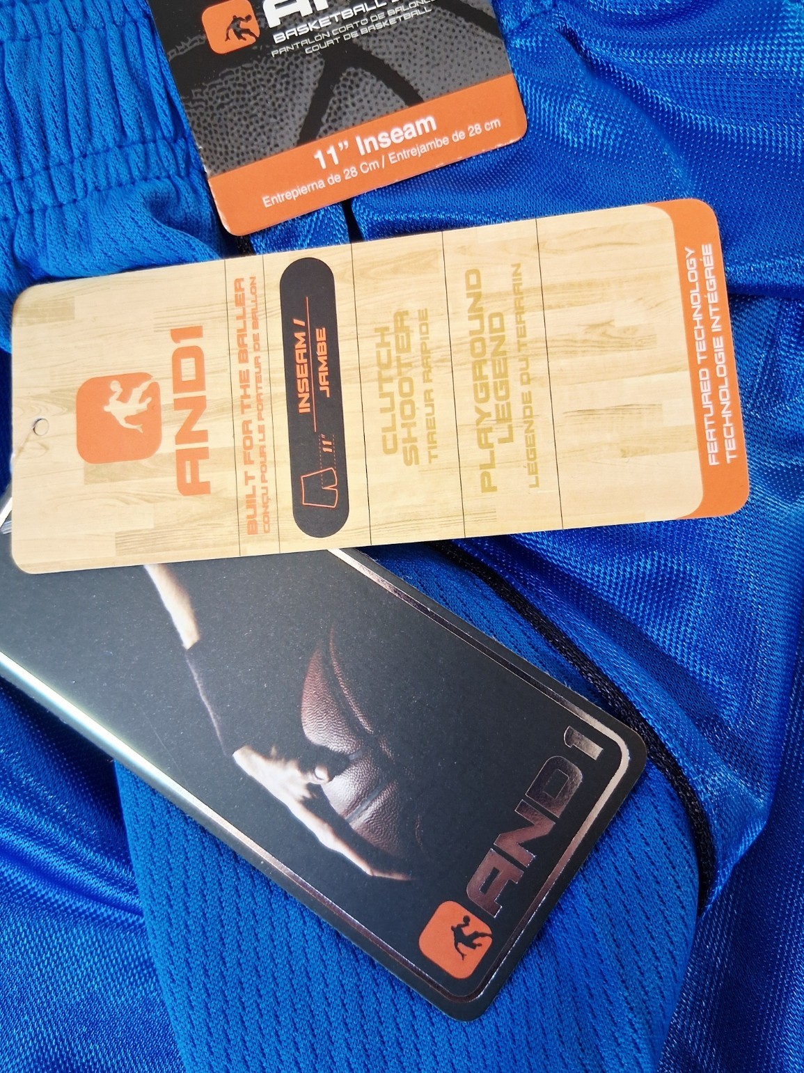 And1 Mens Basketball Gym Workout Shorts Black Orange Blue SIZE M L XL 2XL 3XL