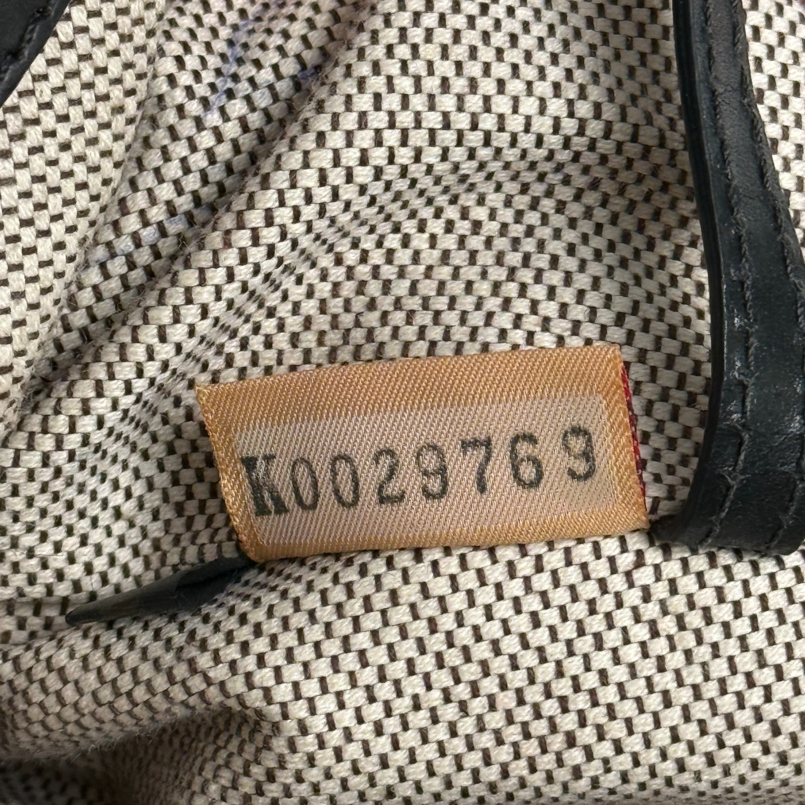 Dooney & Bourke DB Monogram Satchel Purse Black Gold Leather Trim Push Lock