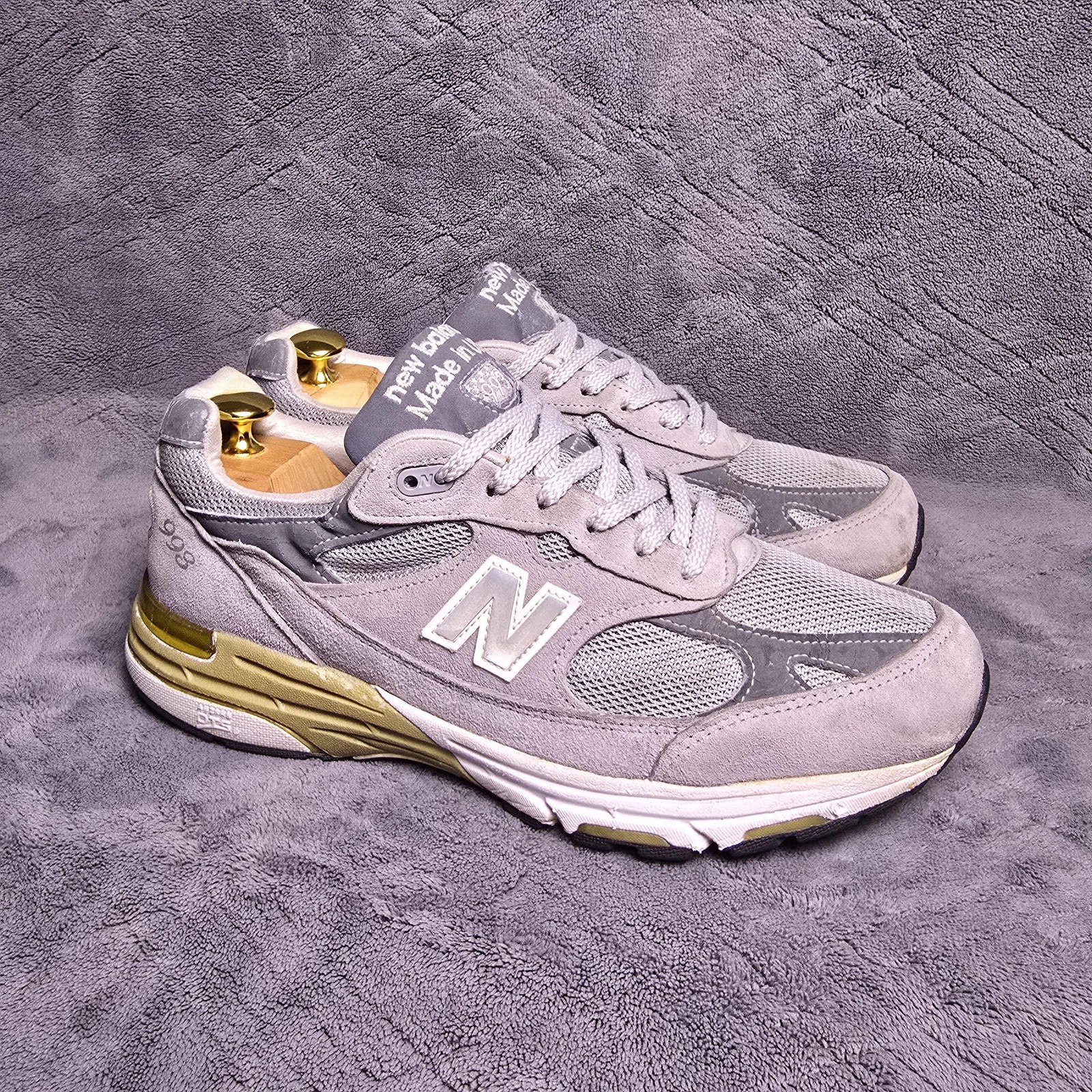 New Balance 993 Shoes Mens Size 8 4E Wide Gray Made USA Running Sneakers MR993GL