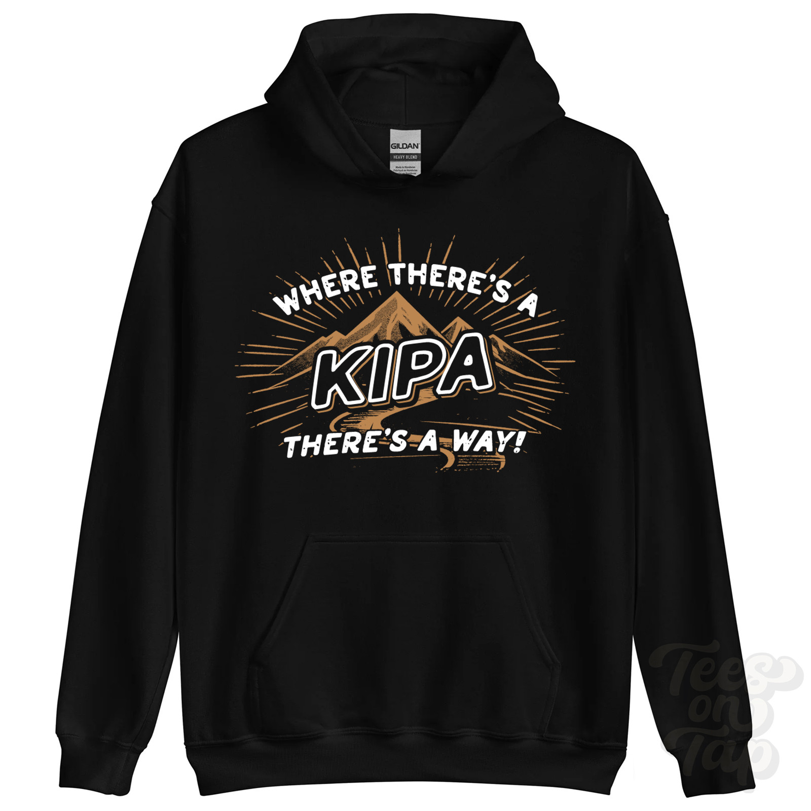 WHERE THERE’S A KIPA… HOODIE name surname funny family gift idea