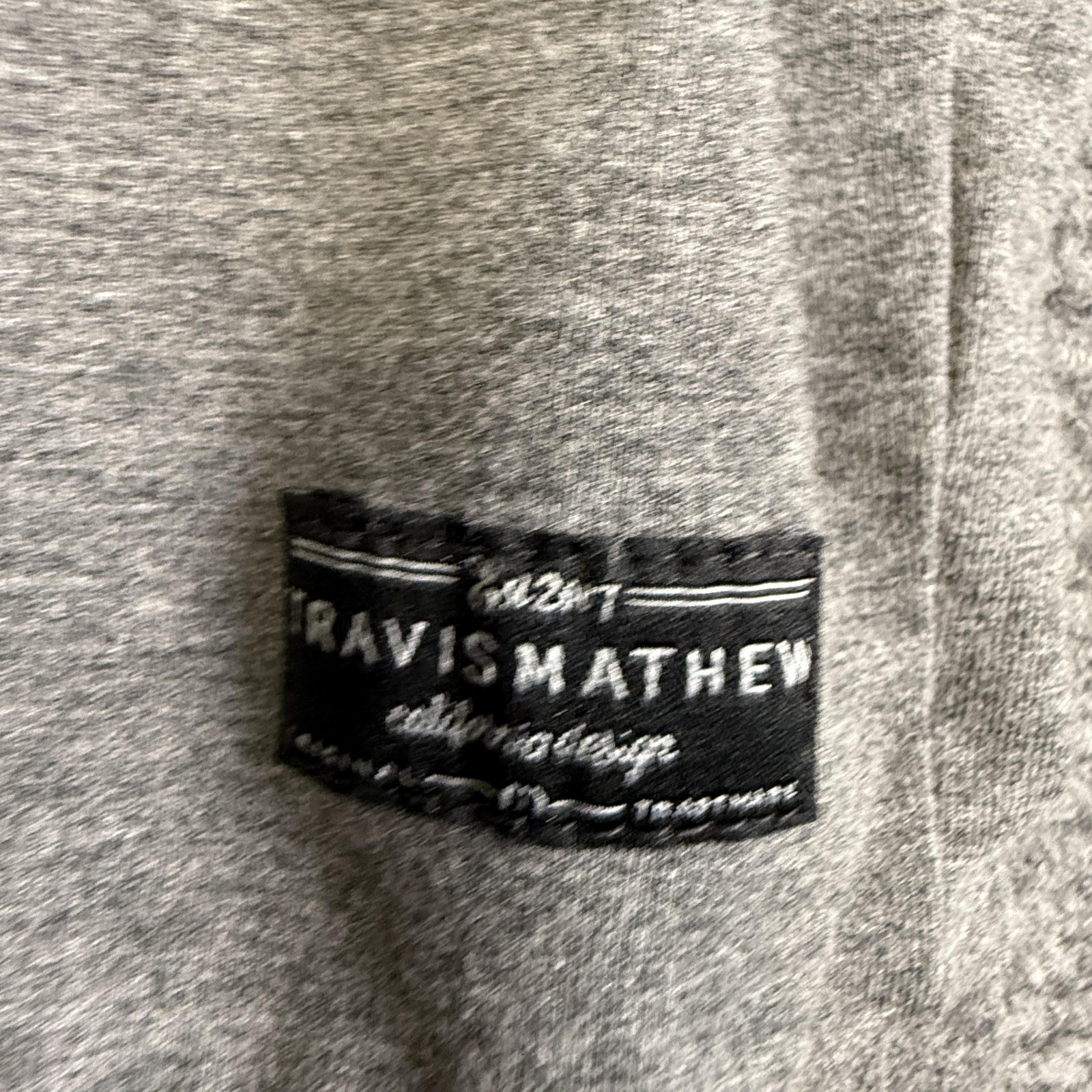 Travis Mathew Pullover Mens XL Gray Pebble Beach Golf Quarter Zip Performance