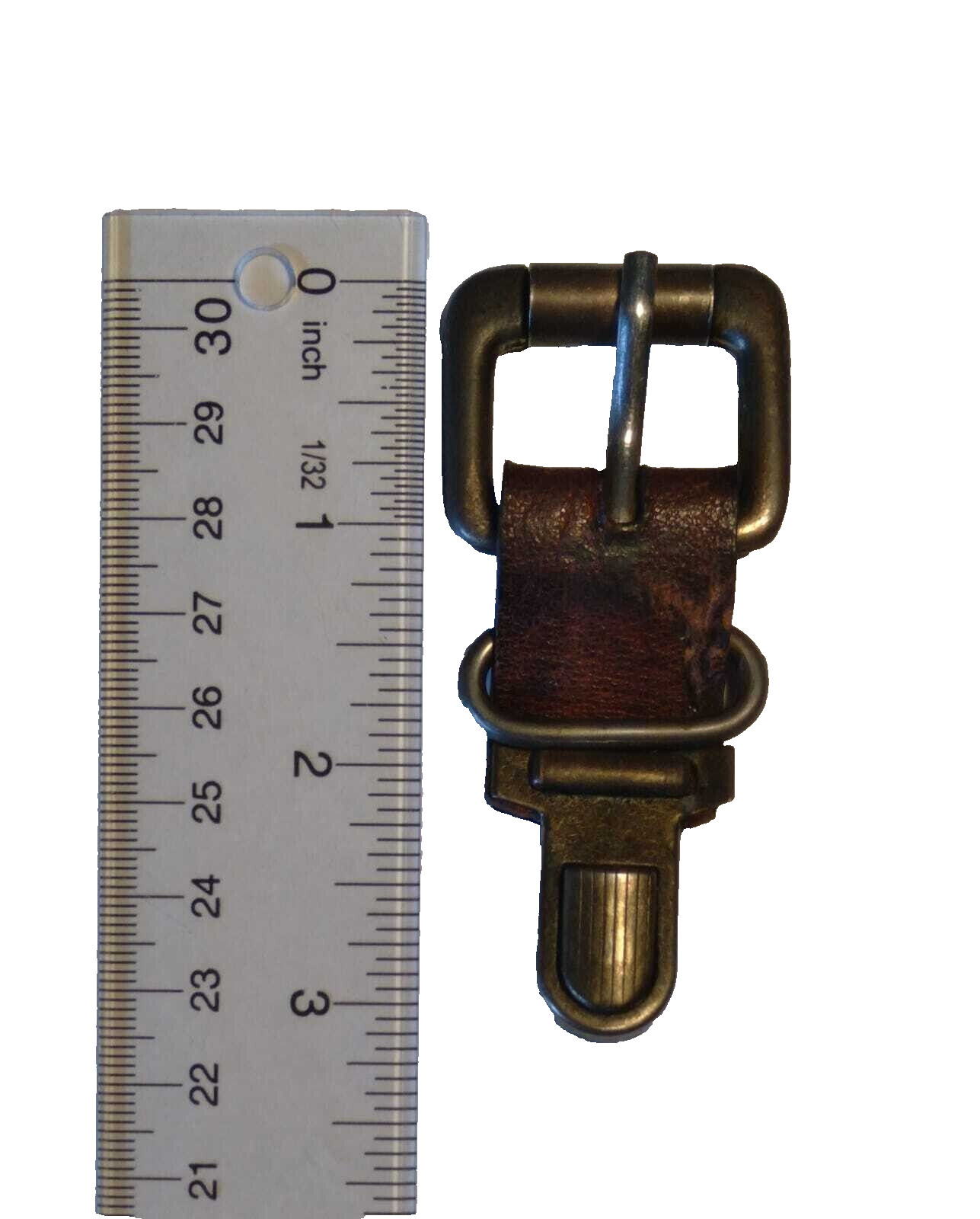 Handmade Leather Replacement Push Lock Leather Bags 1.25 Inch Buckle