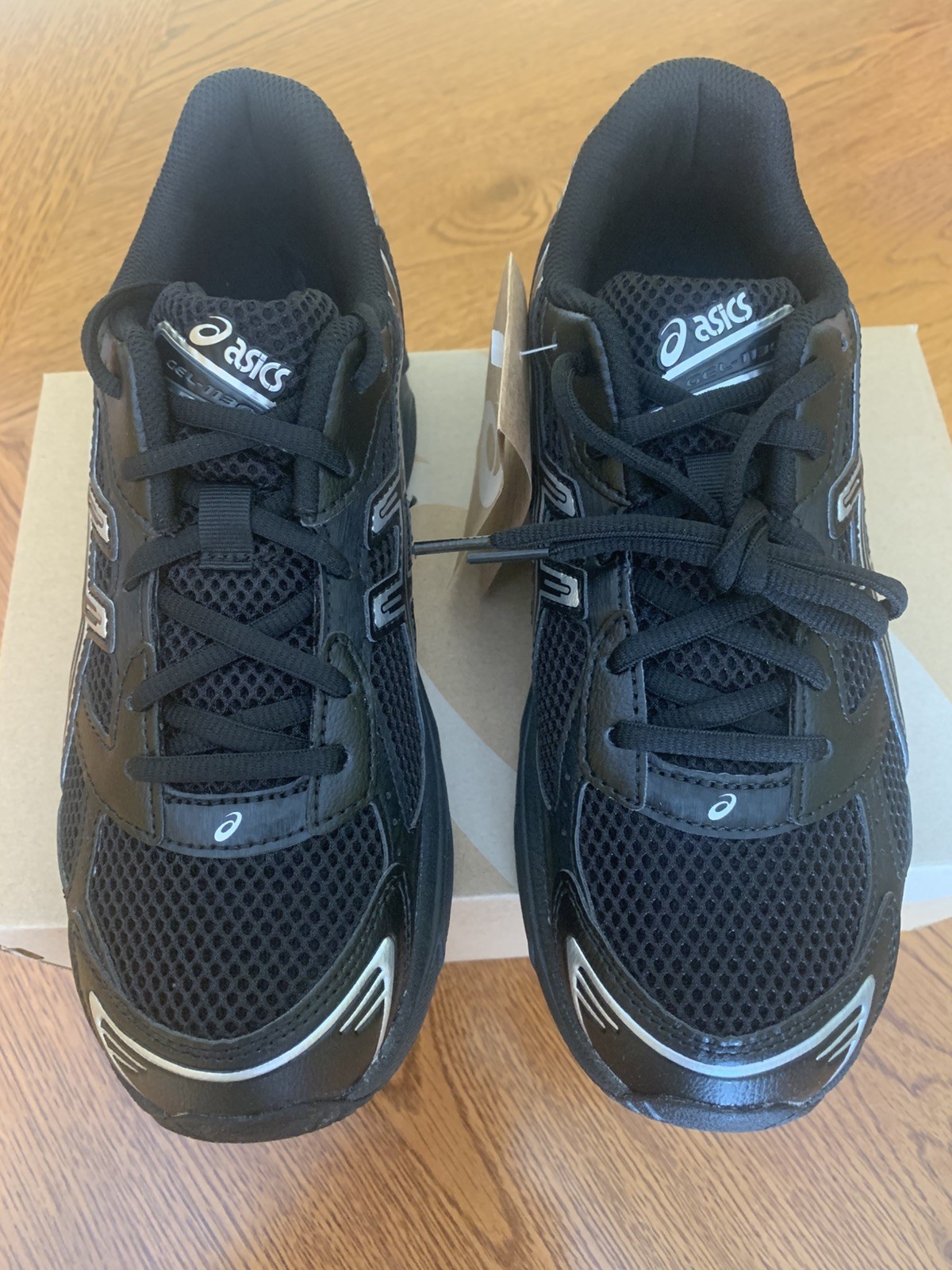 ASICS Gel 1130 Black Pure Silver 1201A906-001 Men Size 7