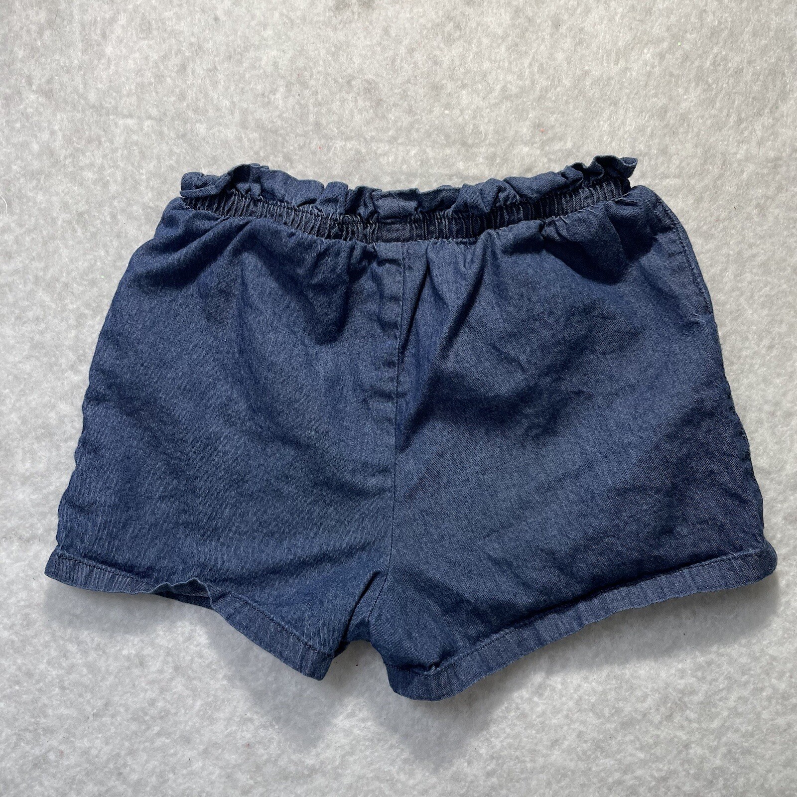 Garanimals Girl’s Drawstring No Cuff Jean Shorts Elastic Waist Sz 4T
