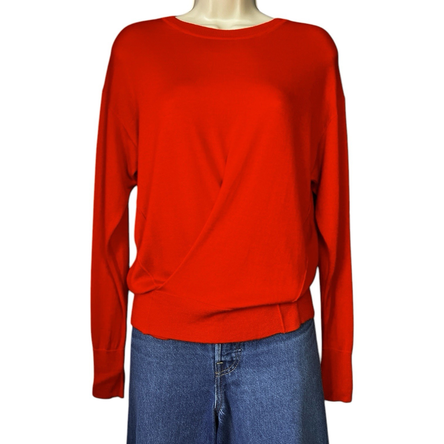 Isabel Marant Cashmere Silk Knit Jumper – Faux Wrap Sweater, FR36