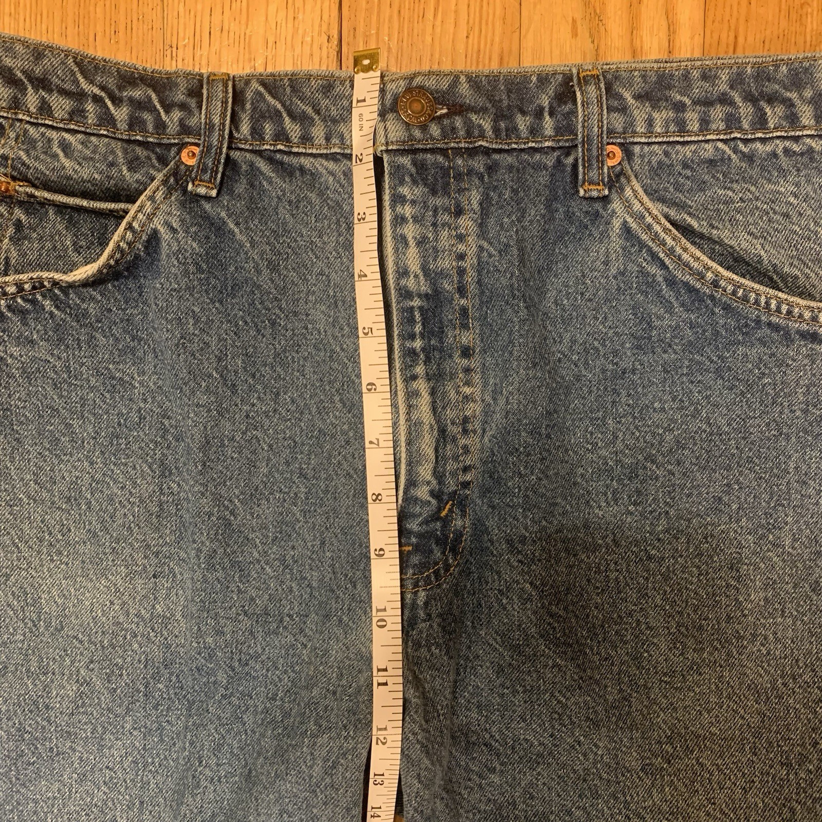 Vtg Levis Orange Tab 505 Men’s 36×30 Regular Fit Blue Jeans Made In USA