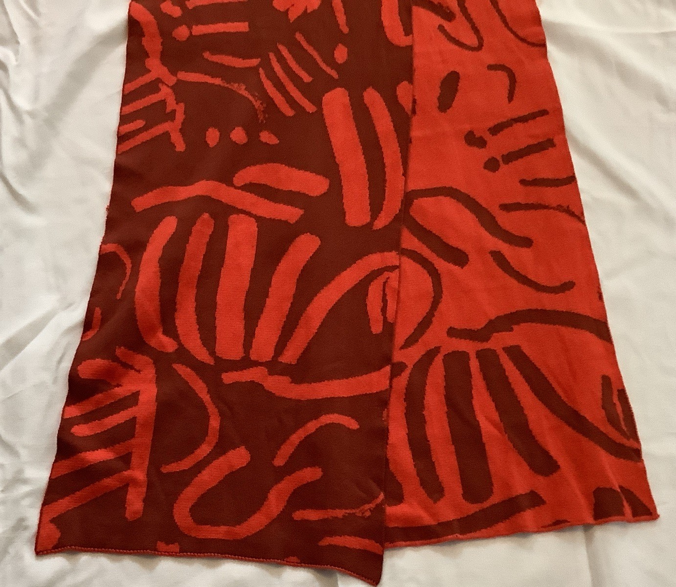 Biquette Fold By Jenny Pennywood Scarf 100% Egyptian Cotton 13”X86” $75 OP NWOT
