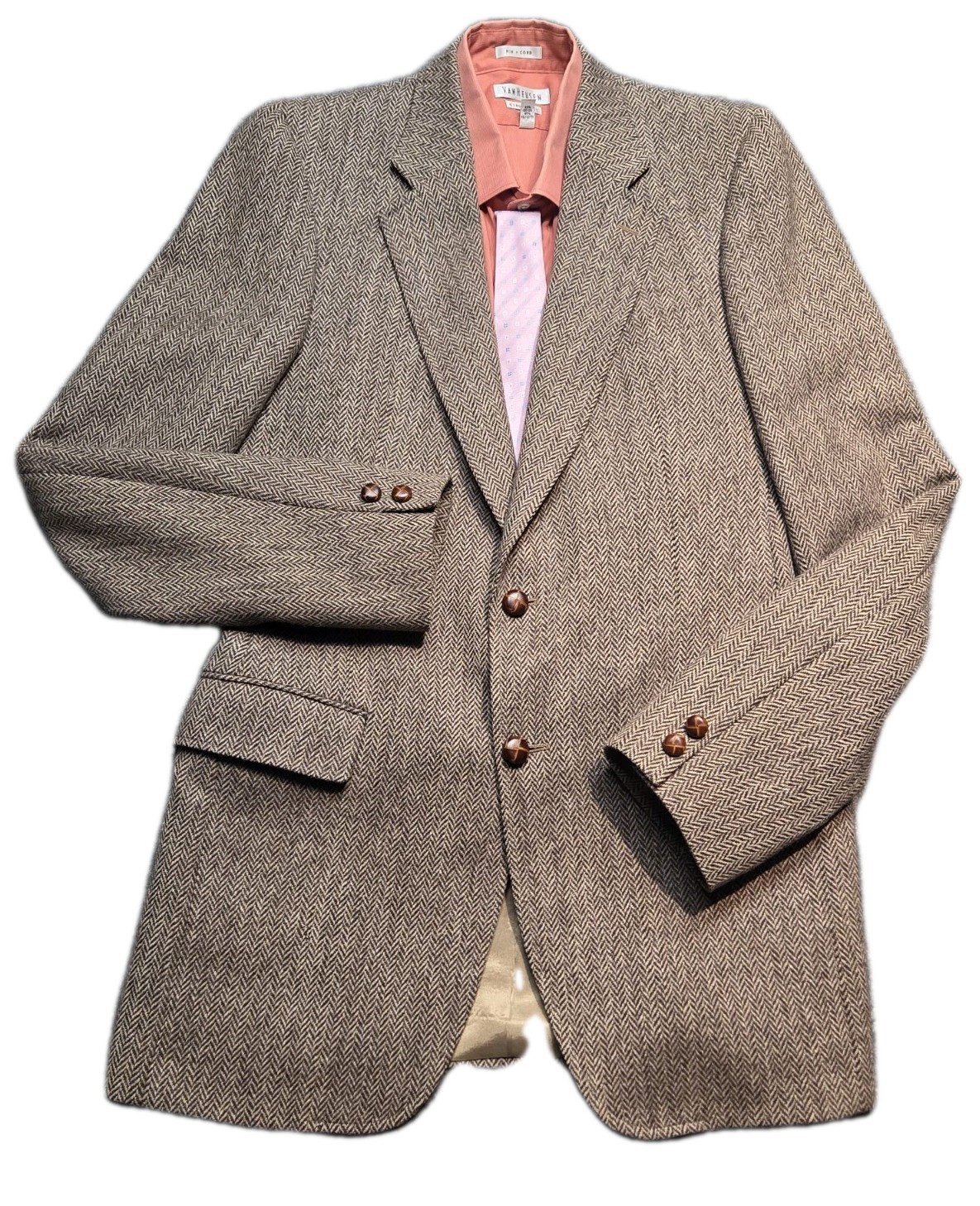 Harwick By Kingsport Blazer Jacket Men 40 Tweed Wool Inner Pockets Lined Canada