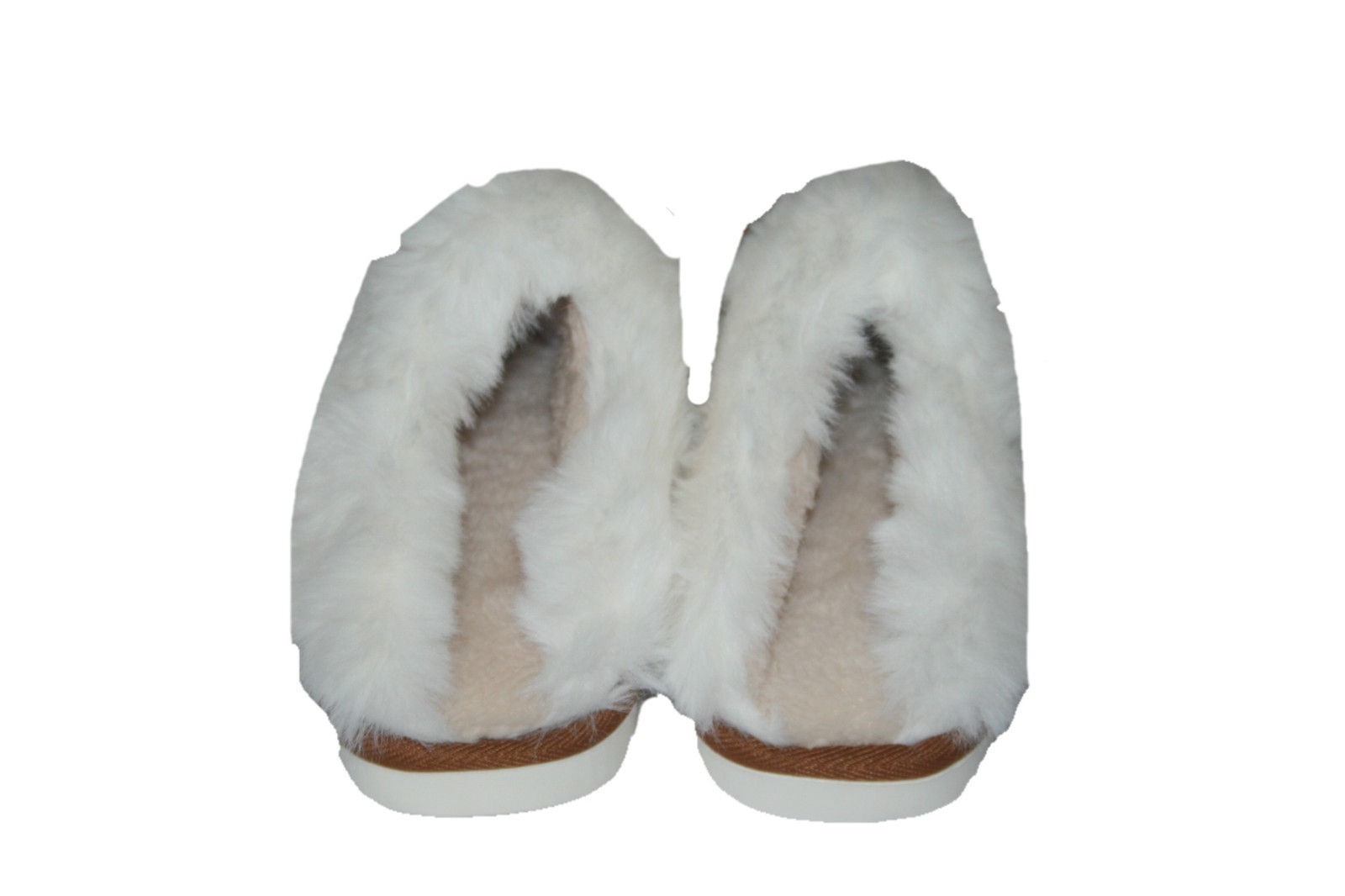 Women’s Fuzzy Memory Foam Scuff Slippers Faux Fur Cozy Comfort