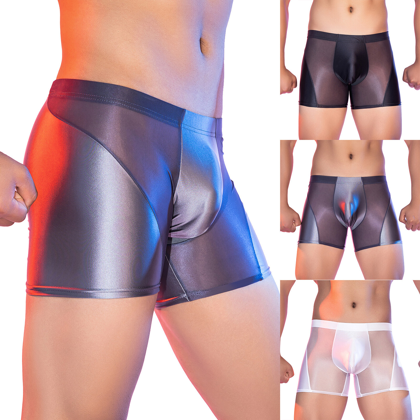 Men’s Underwear Beach Underpants Trim Briefs Middle Waist Thongs Patchwork Club