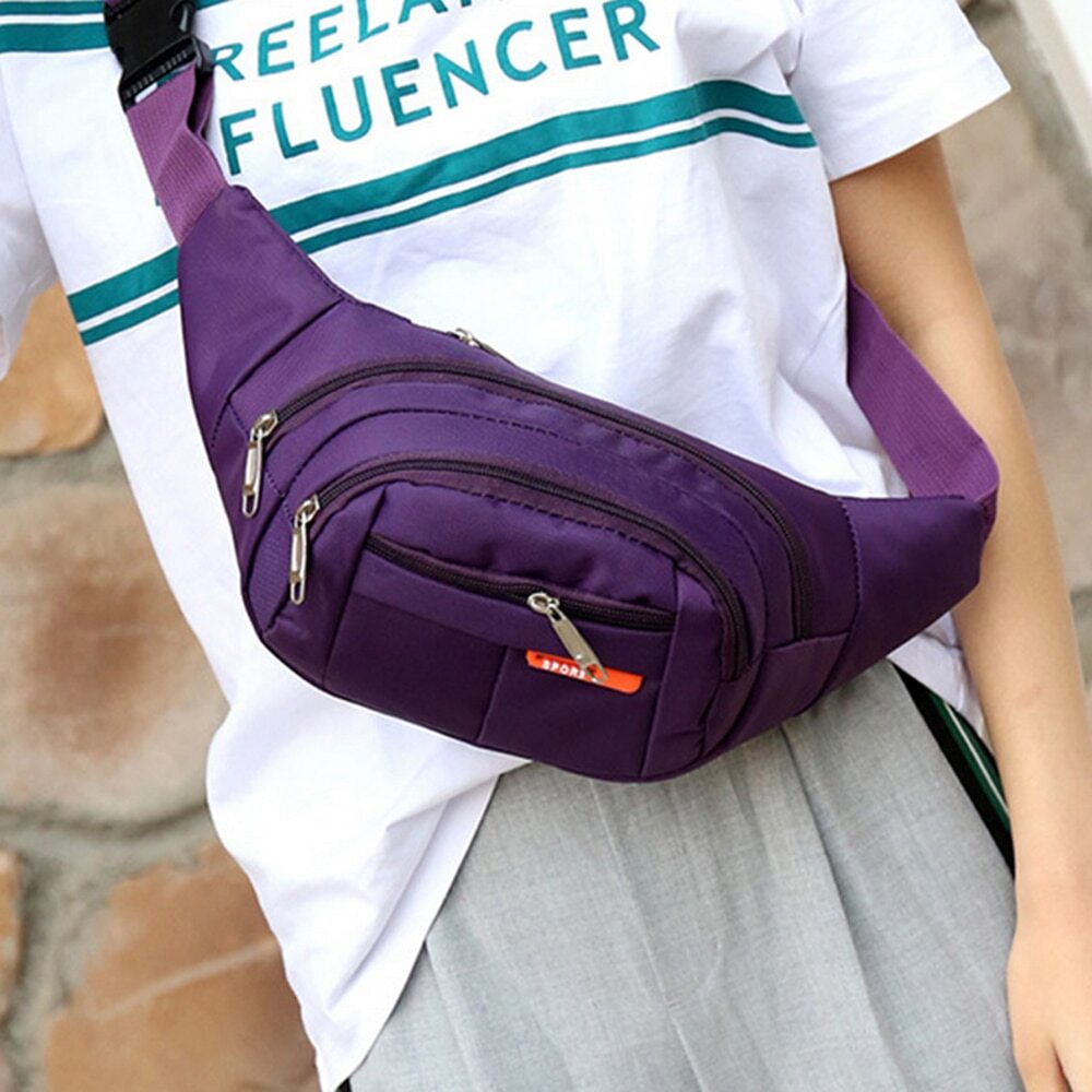 Waist Bag Fanny Pack for Men Women Hip Belt Bum Pouch Sport Travel Purse Unisex