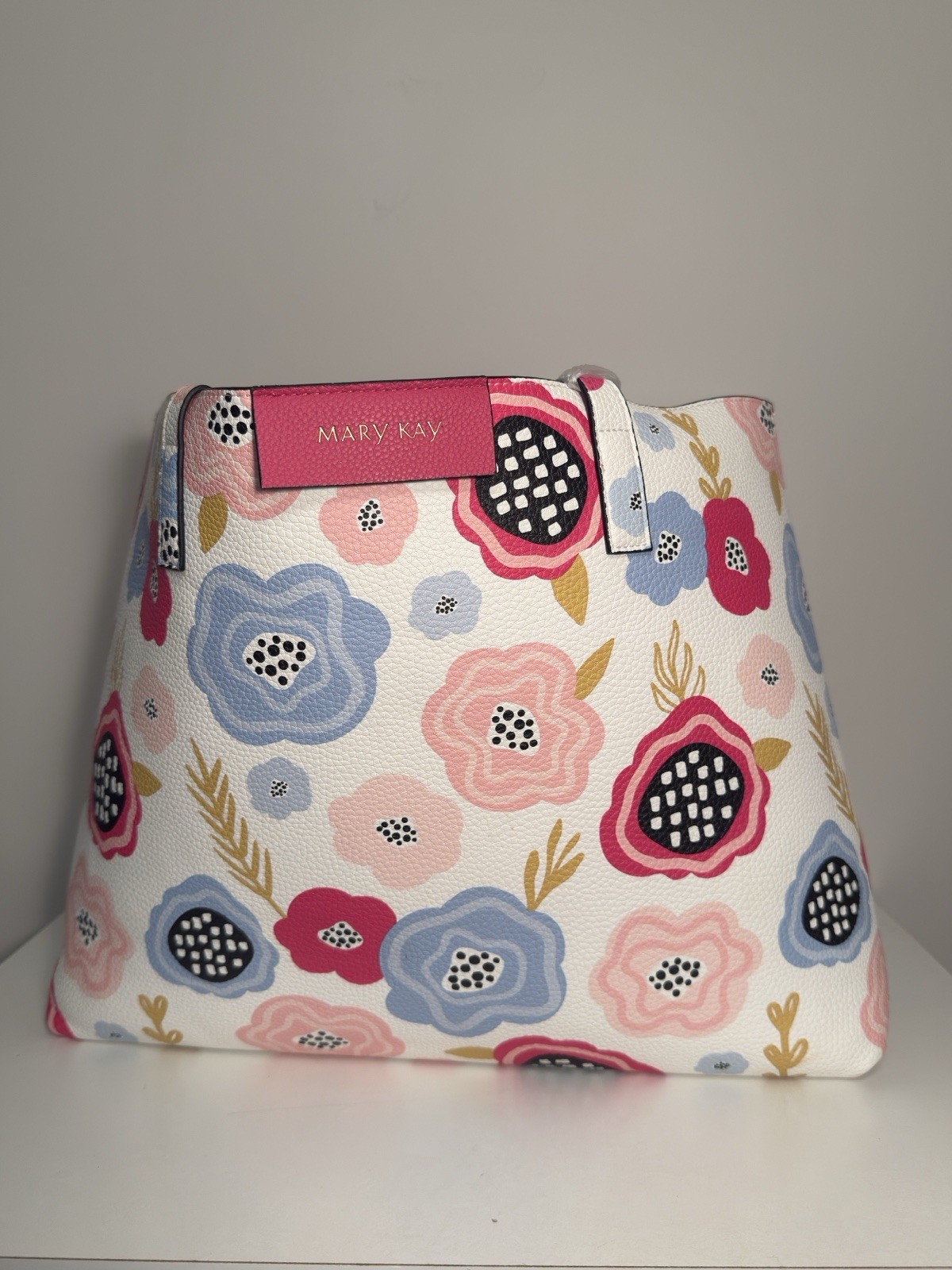 Mary Kay Reversible Floral Tote Bag, Pink/Multicolor, Double Handles