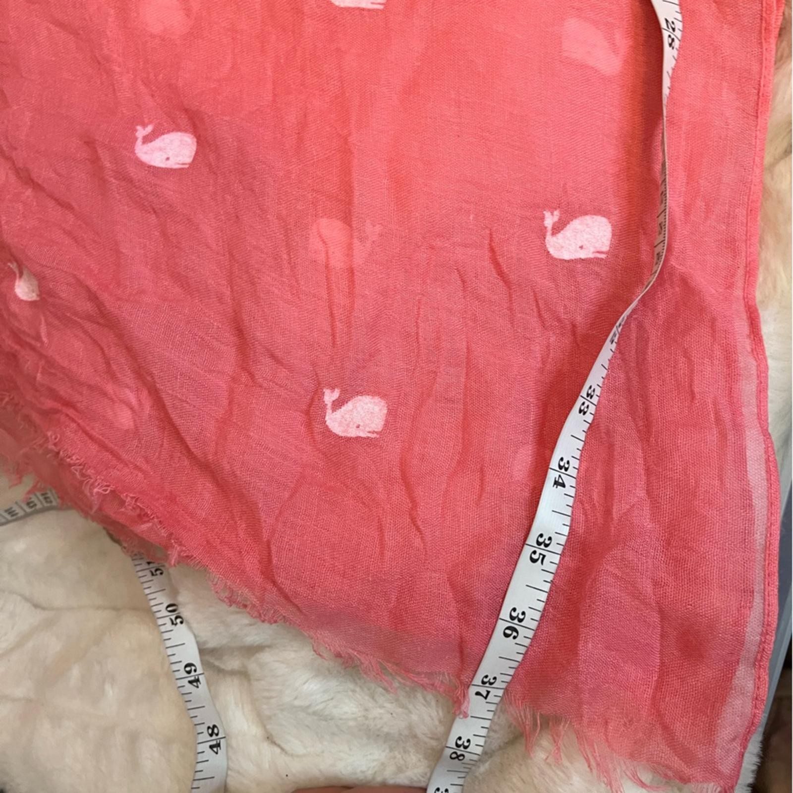 Nautical Preppy Spring Sheer White Whale Long City Coastal Scarf Teacher Classic