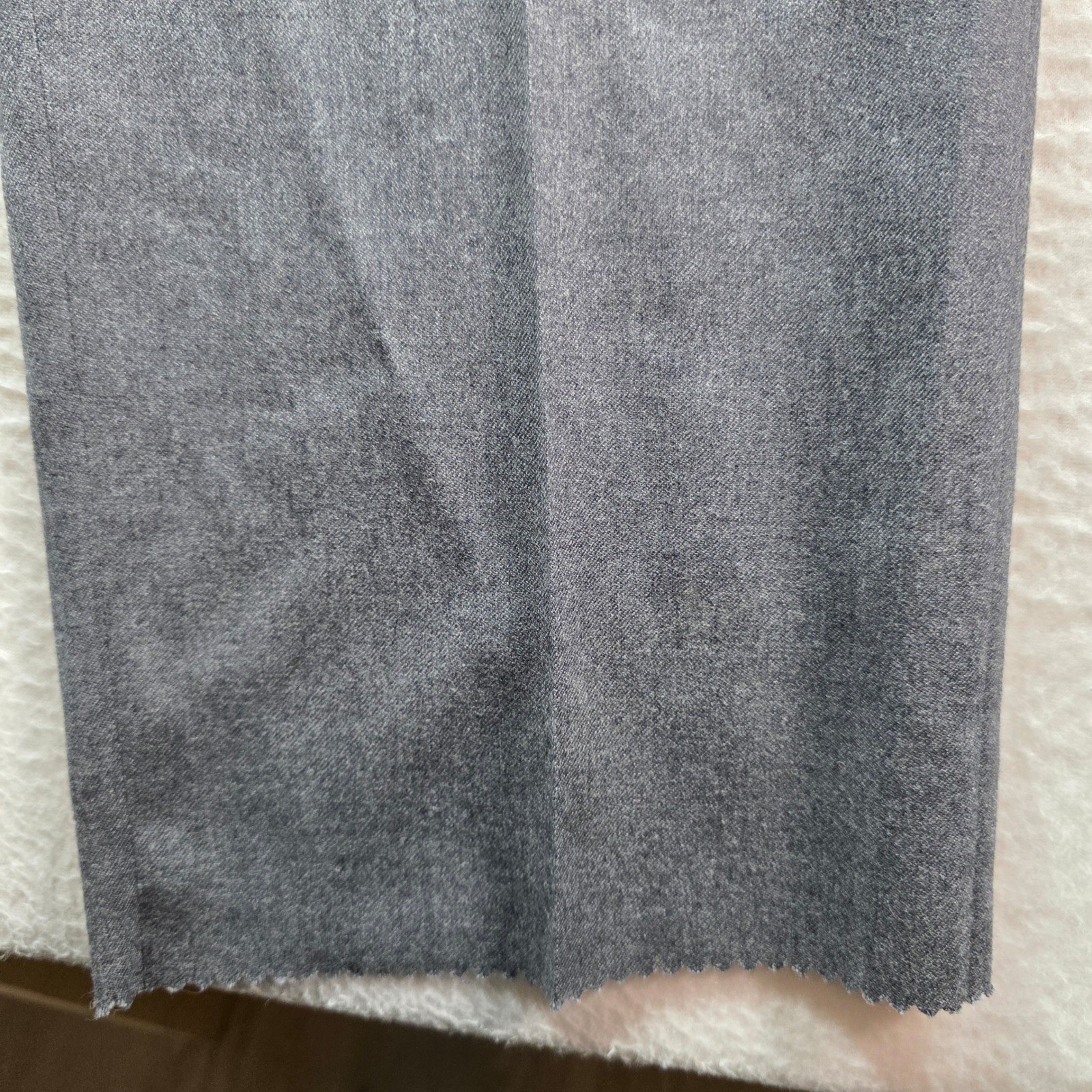Savile Row Dress Pants Mens 38 Gray Pleated 100% Worsted Wool Made in USA Devon