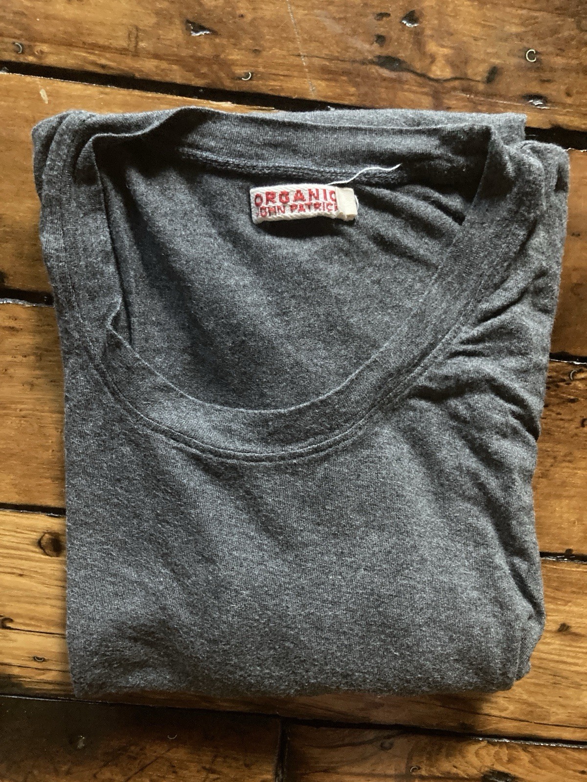 John Patrick Organic Slate Grey T-Shirt Sz L