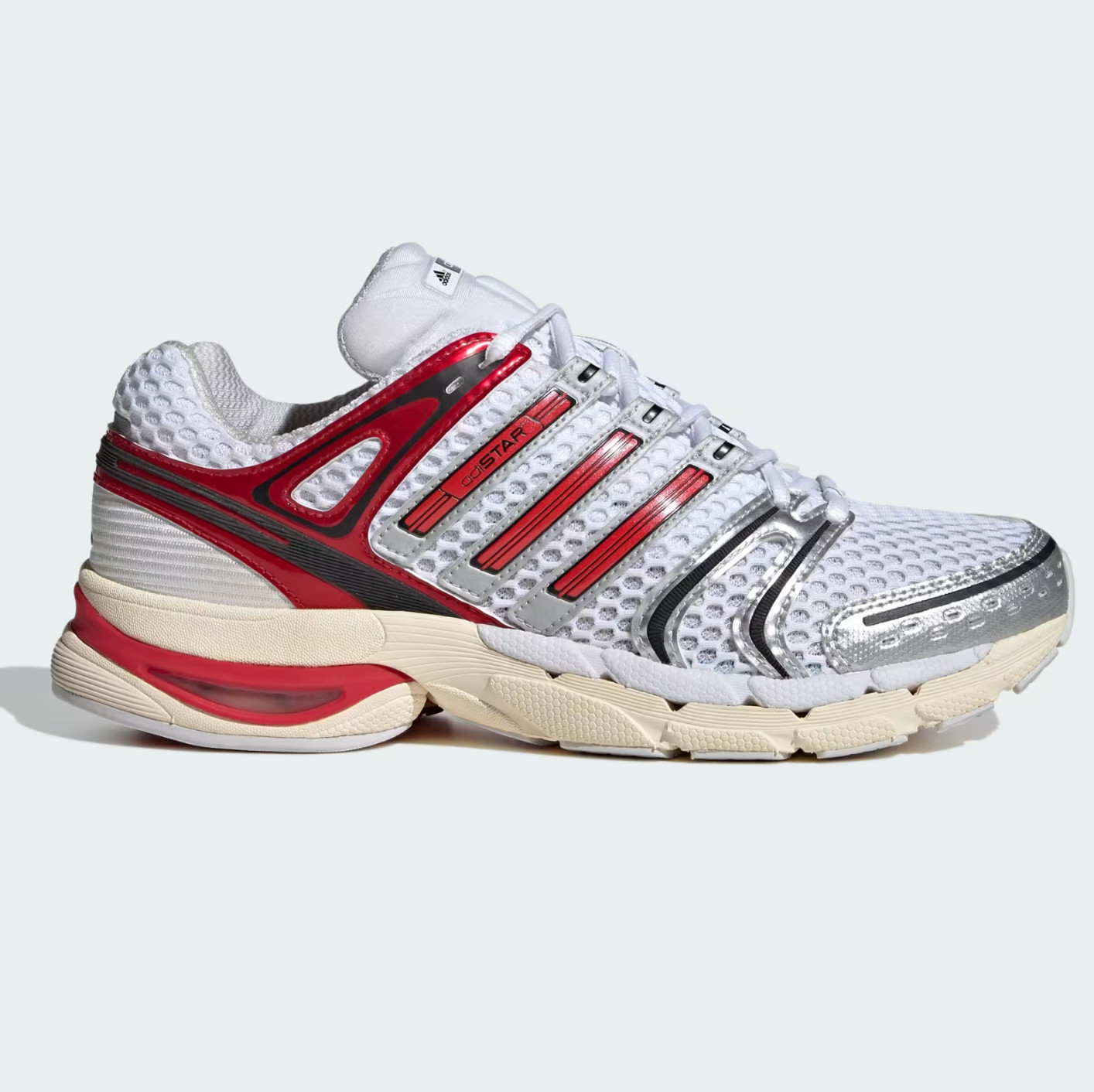 ADIDAS Adistar Control 5 White Better Scarlet Grey Unisex Mens Size Shoes KI8600