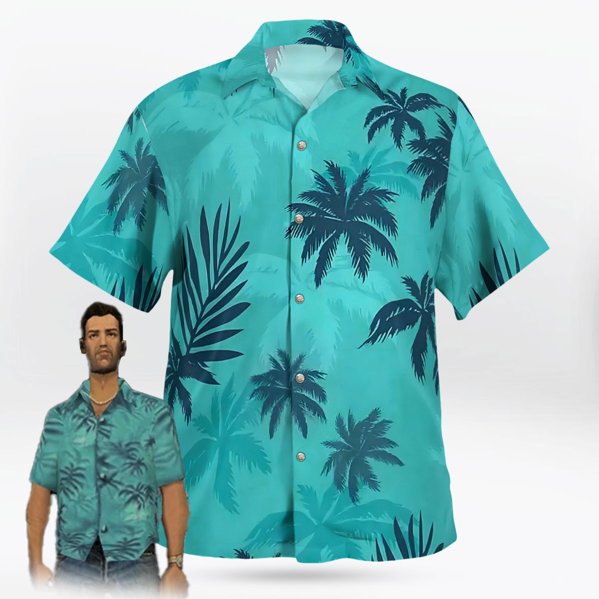 Tommy Vercetti GTA Hawaiian Shirt – Iconic Vice City Style f
