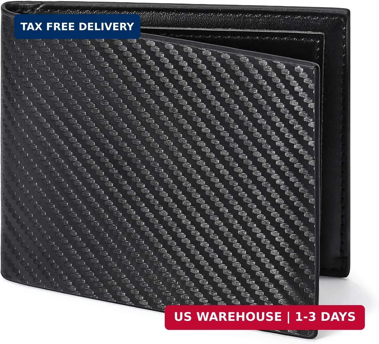 Men’s Tactical Leather Wallet RFID Blocking Slim Bifold Front Pocket Card Holder