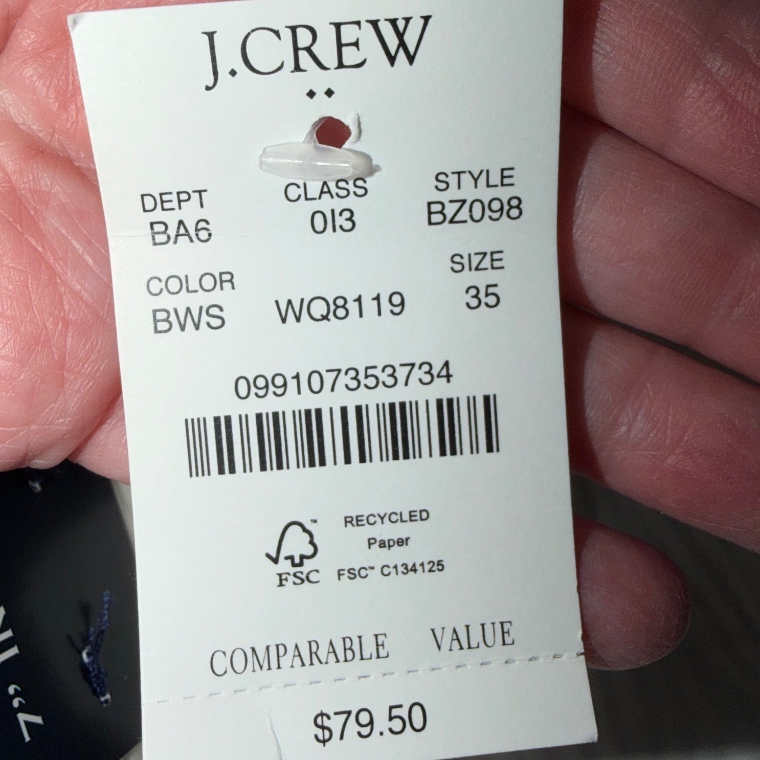 J.Crew Mens 35 Seersucker Shorts 7 Inch Inseam Blue White Striped NWT